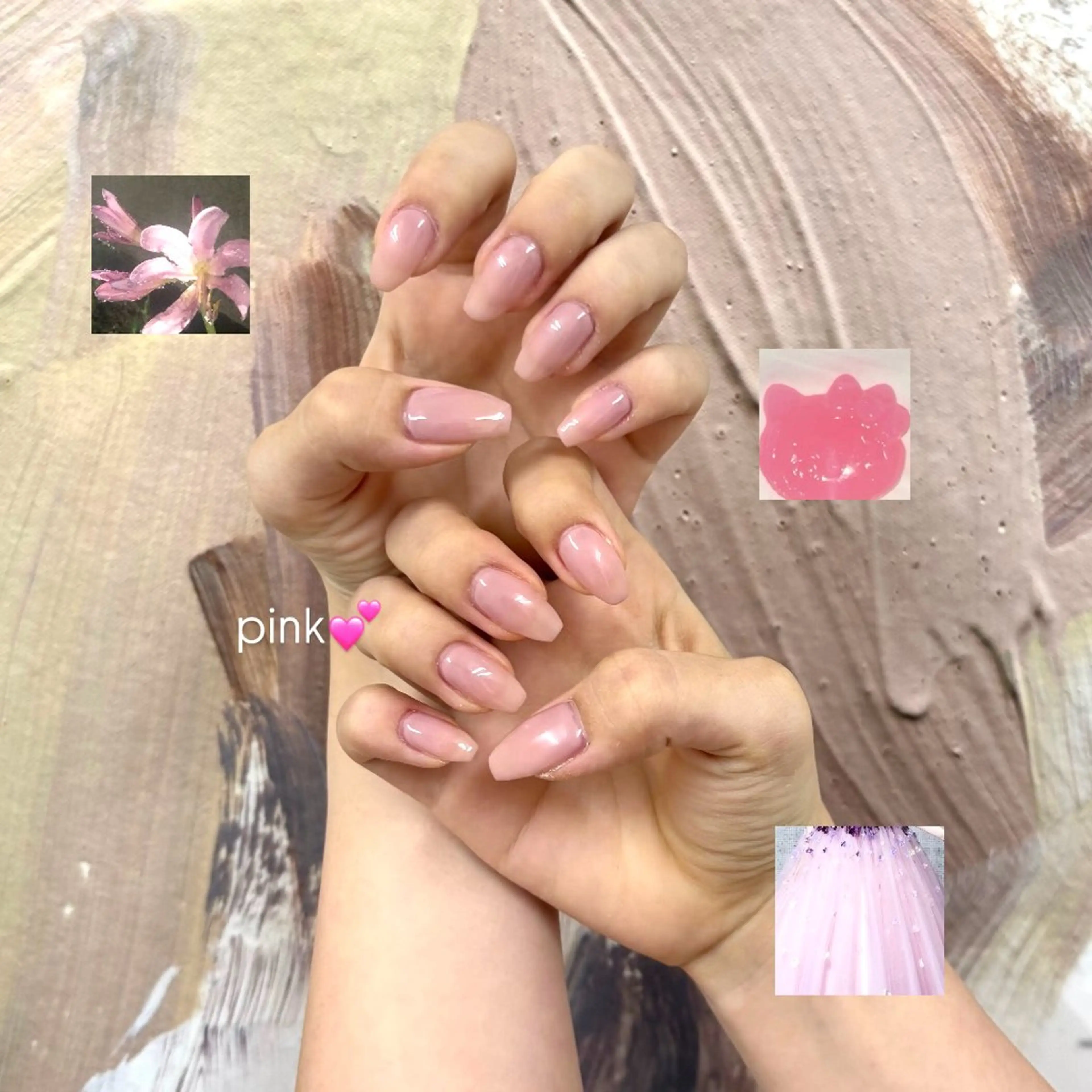 ネイル ピンク ハンドネイル Rire eye + beauty 【リールアイプラスビューティー】所属・Rire miuのネイルデザイン