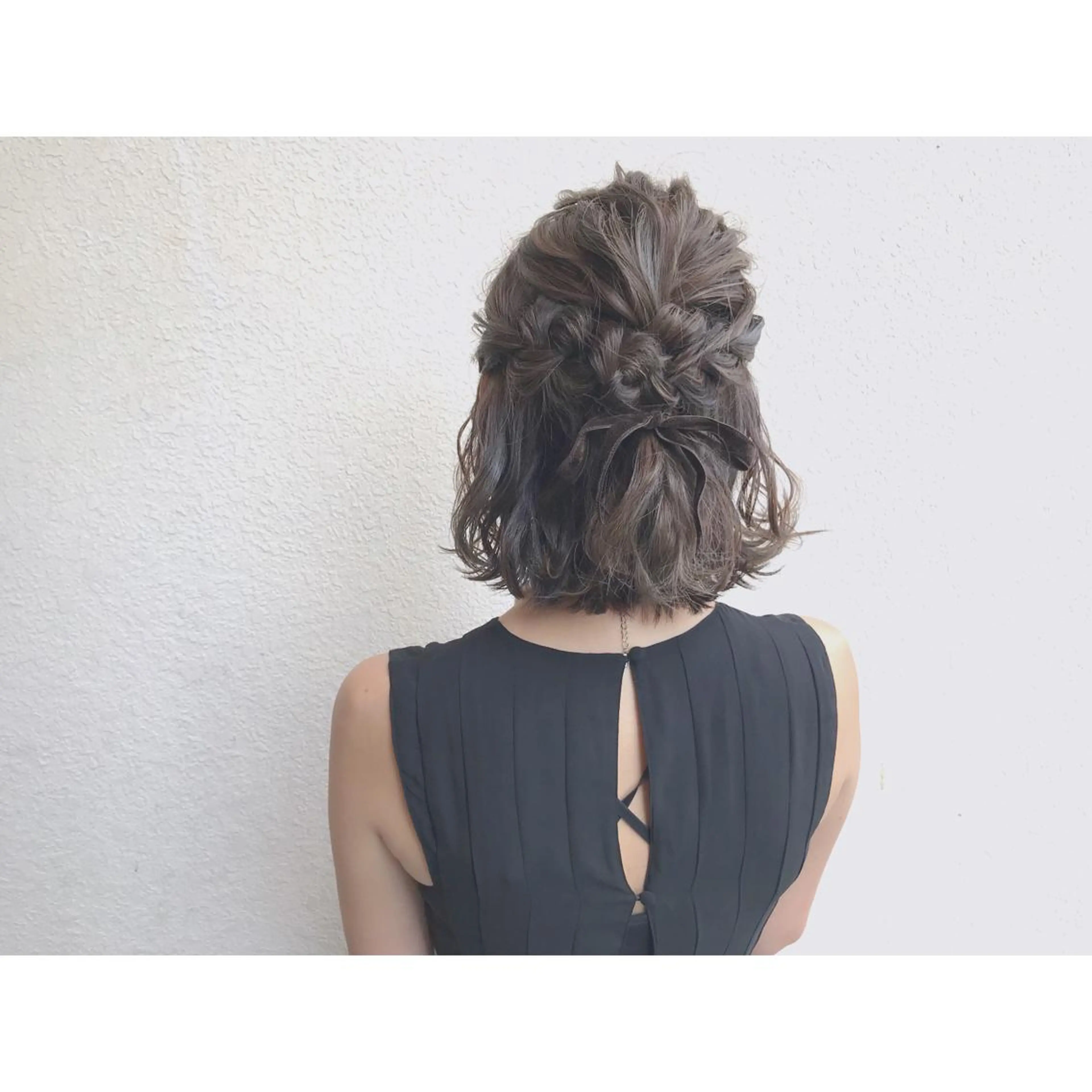 ヘアアレンジ ハーフアップ なかにし まゆみのヘアスタイル