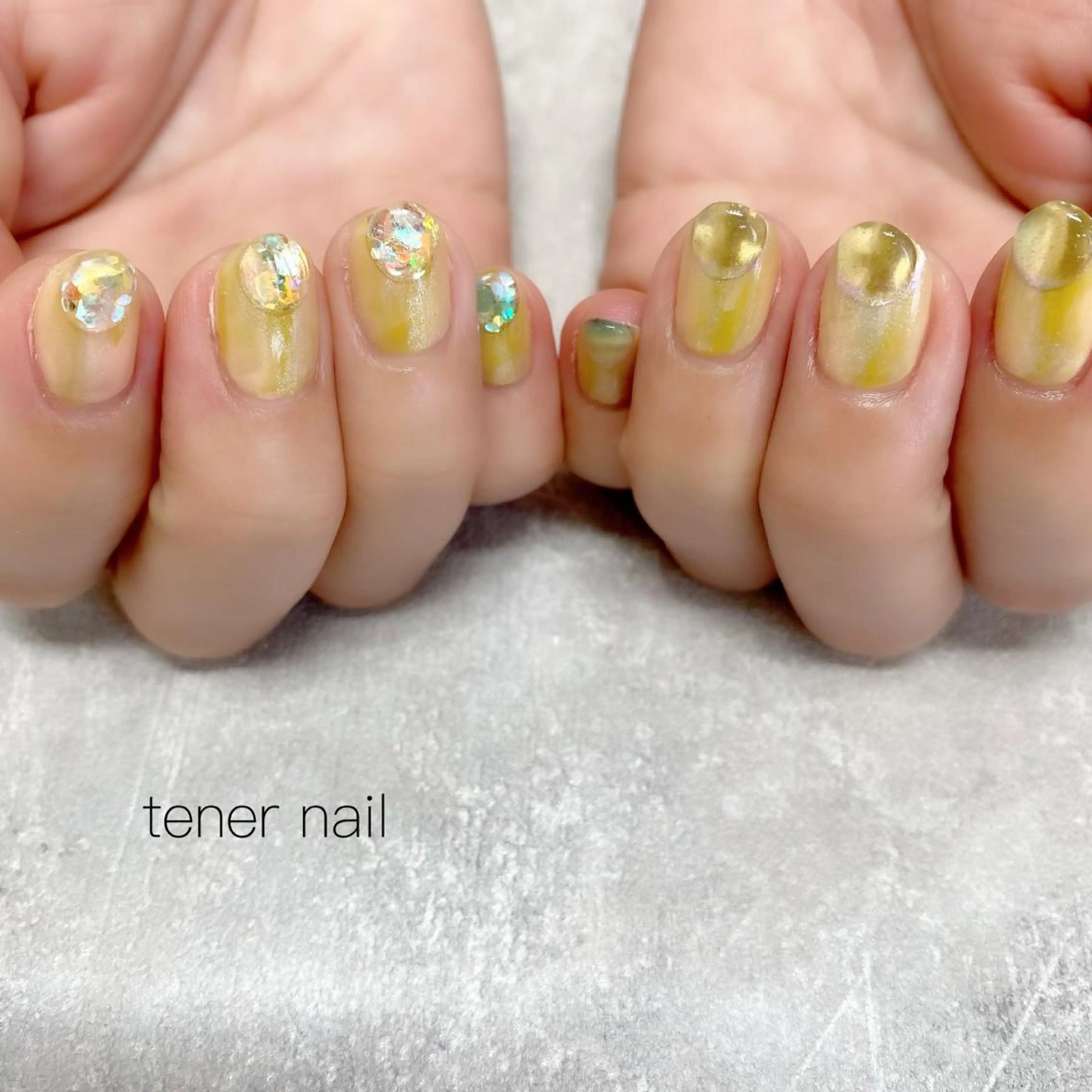 ネイル ニュアンスネイル 春ネイル テネルネイル tener nailのネイルデザイン