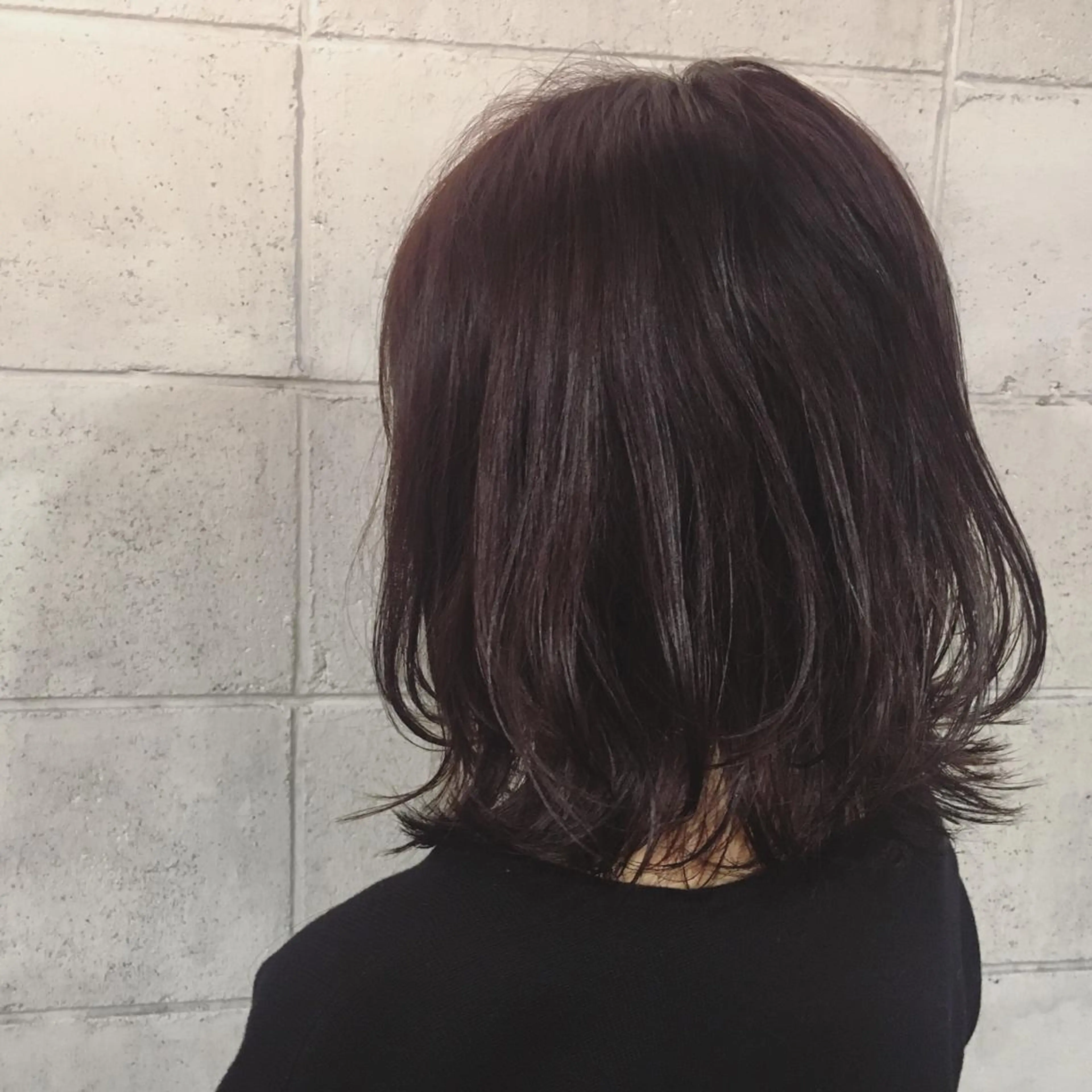 ミディアム カラー アッシュ ラベンダーカラー ラベンダーアッシュ ウルフカット カット ヘアカラー トリートメント KAIBORI ASUKAのヘアスタイル