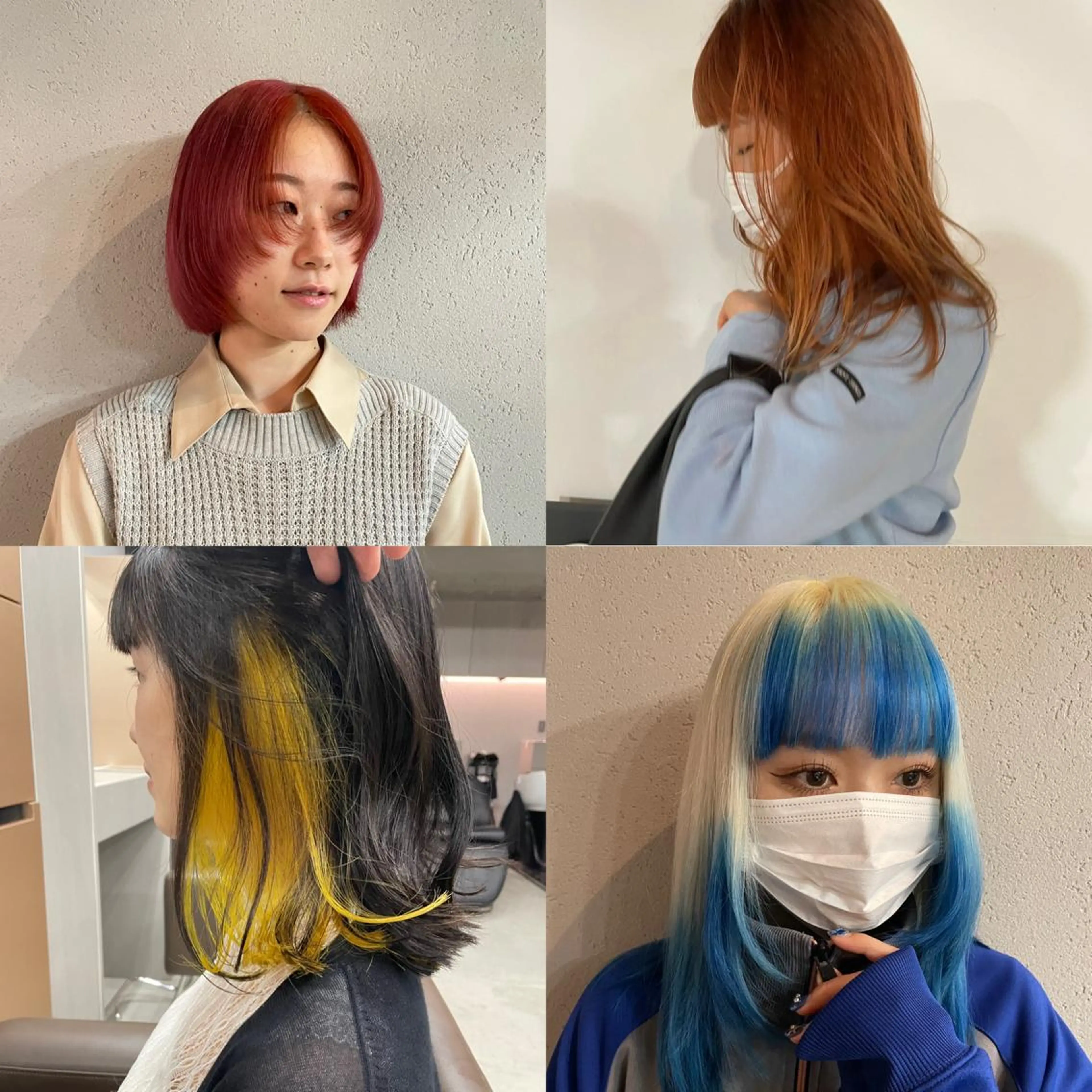 ミディアム カラー メンズ ヘアカラー 吉田一輝 外国人パーマのヘアスタイル