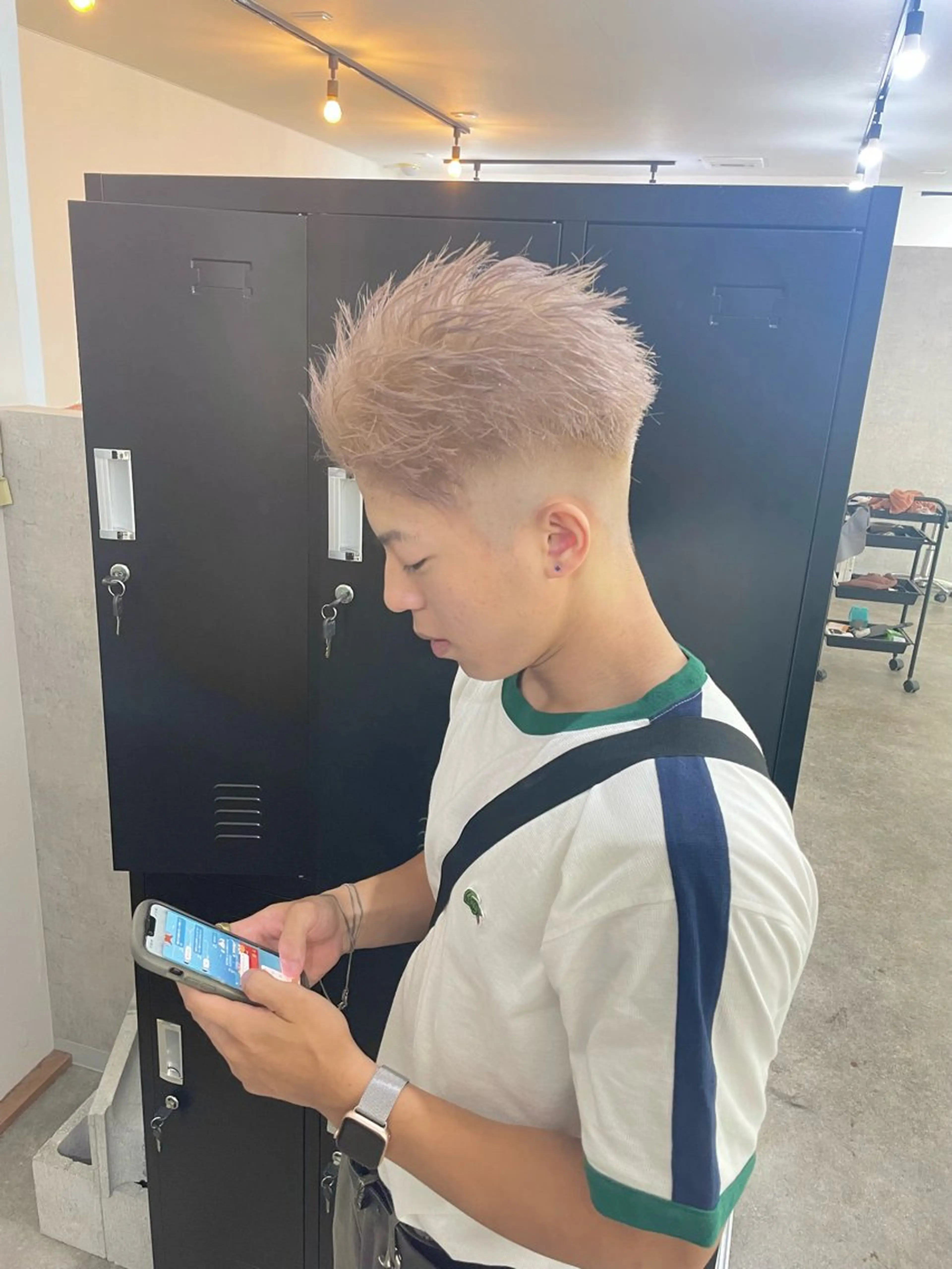 カラー メンズ エビスザキレン／メン ズ／心斎橋🌳のヘアスタイル