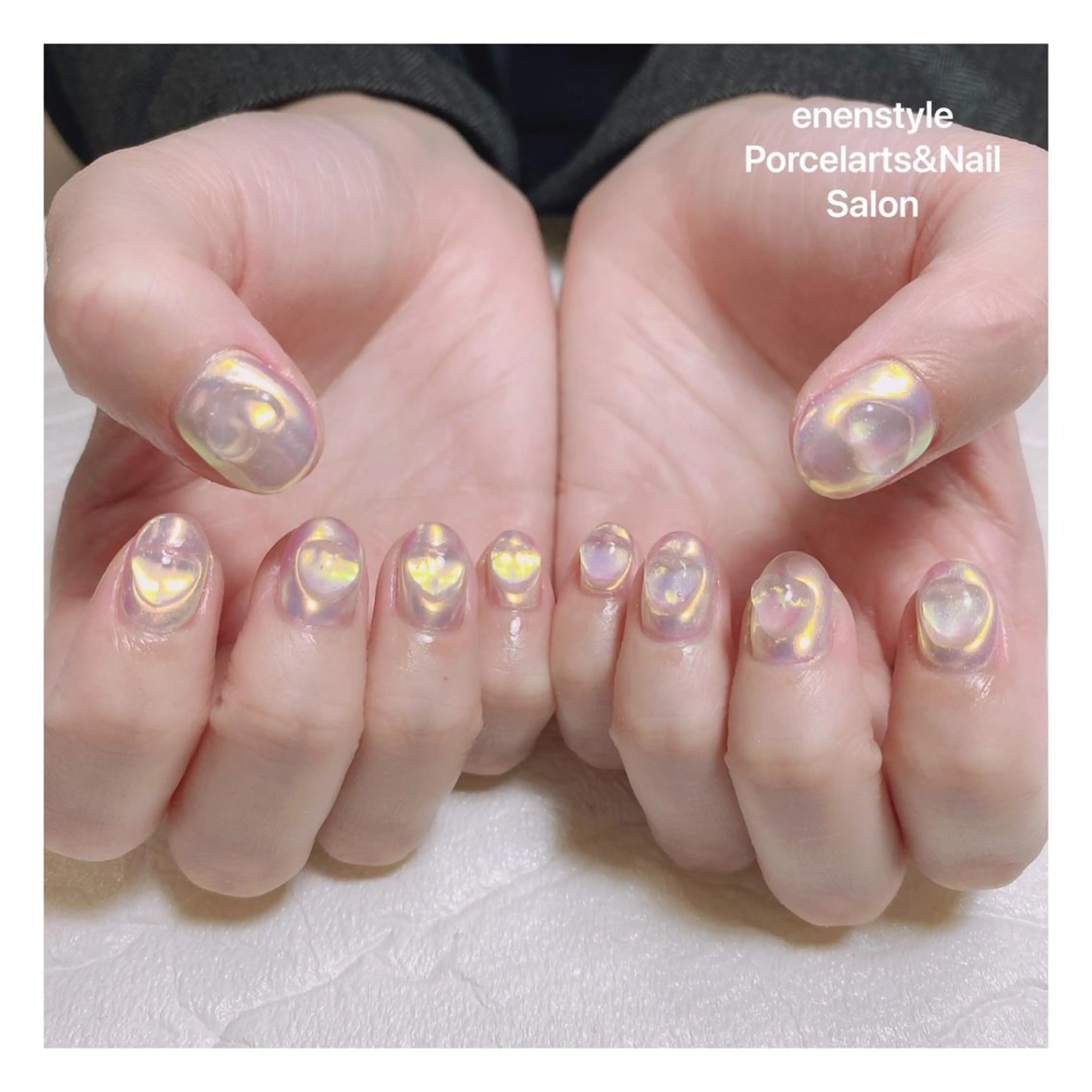 ミディアム ネイル ハンドネイル 👑enen style👑のネイルデザイン