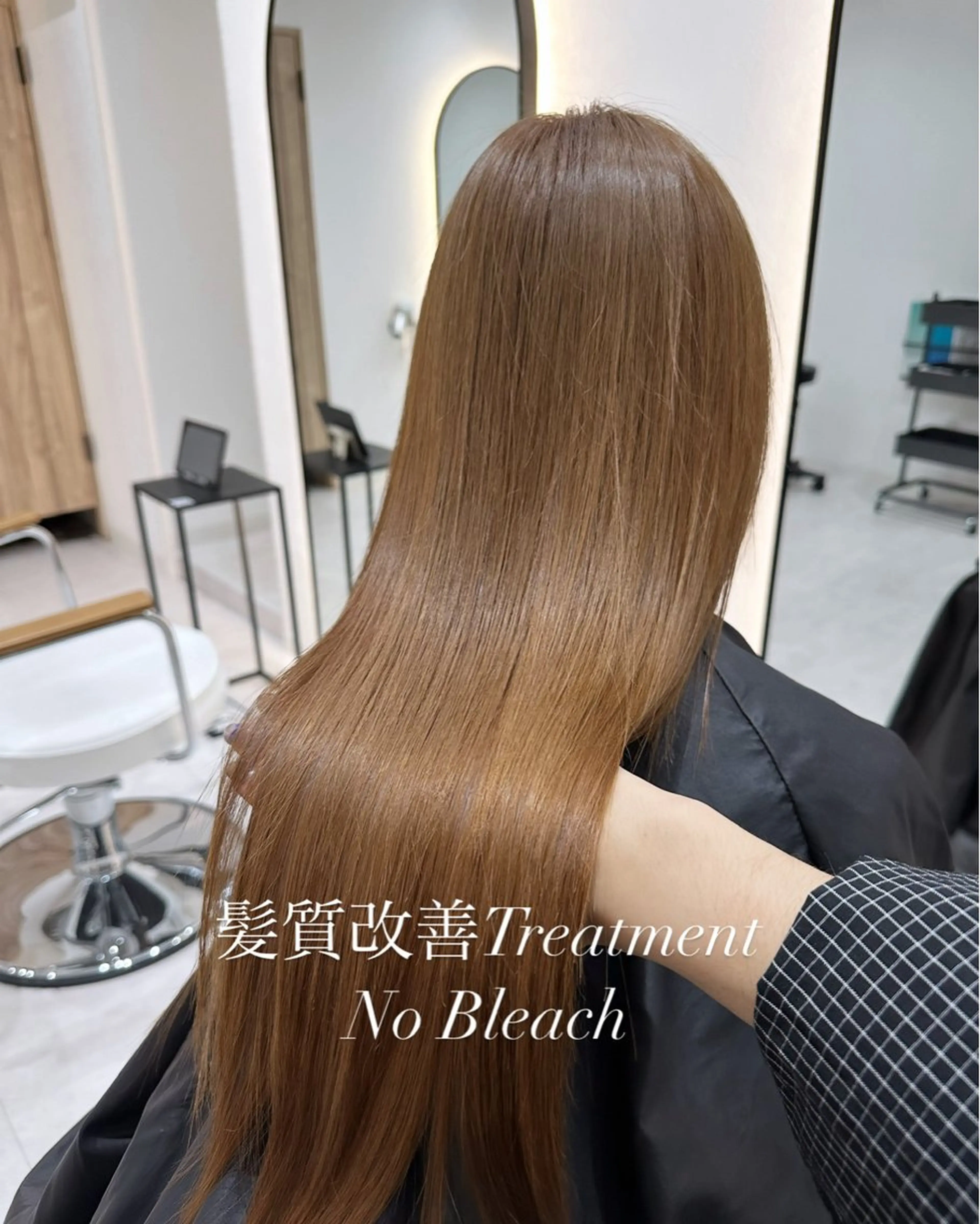 ロング カラー 赤み消し/透明感 オリーブ/福田れんのヘアスタイル