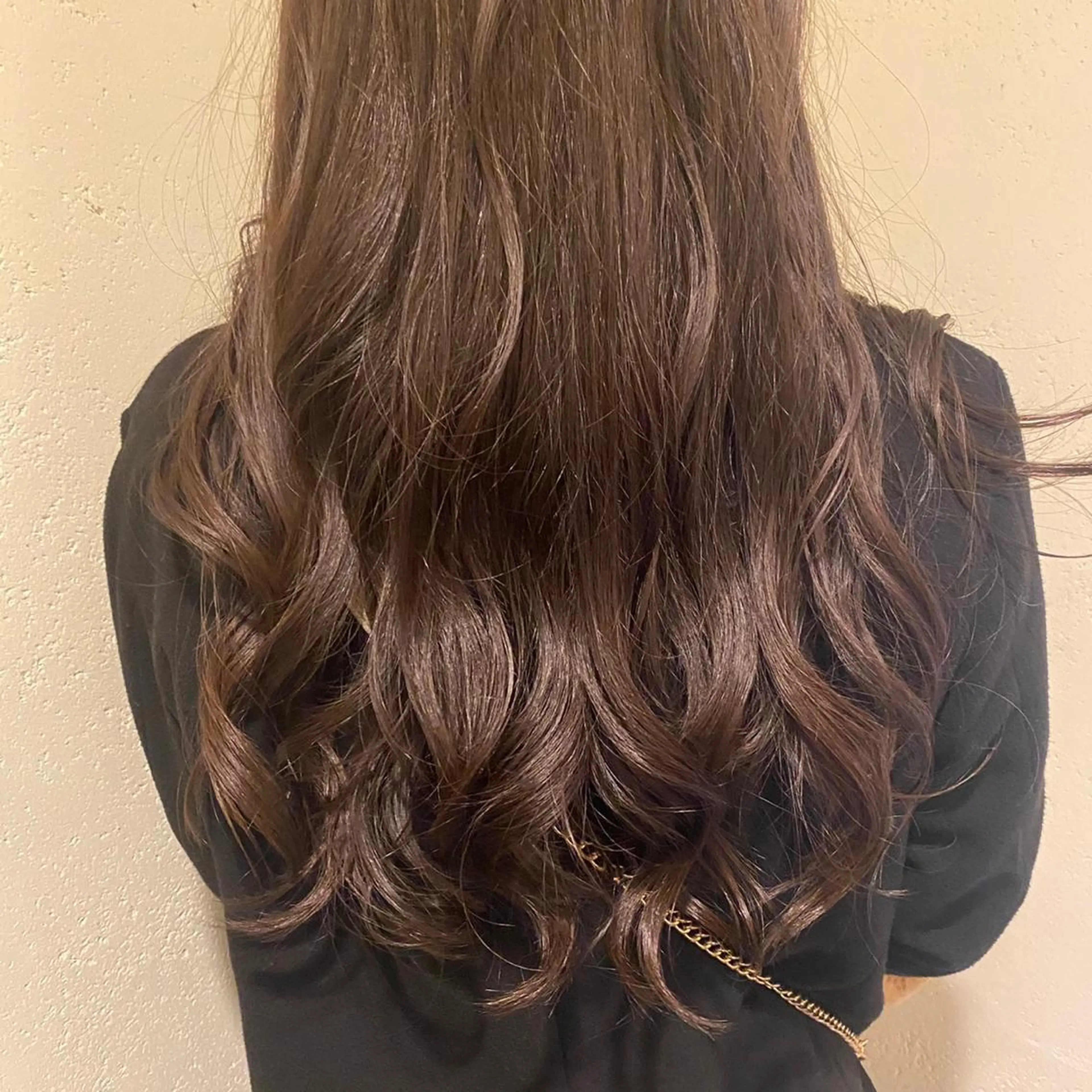 ロング カラー アッシュ アッシュブラウン ブラウンカラー 京都着物レンタル なごみの輪のヘアスタイル