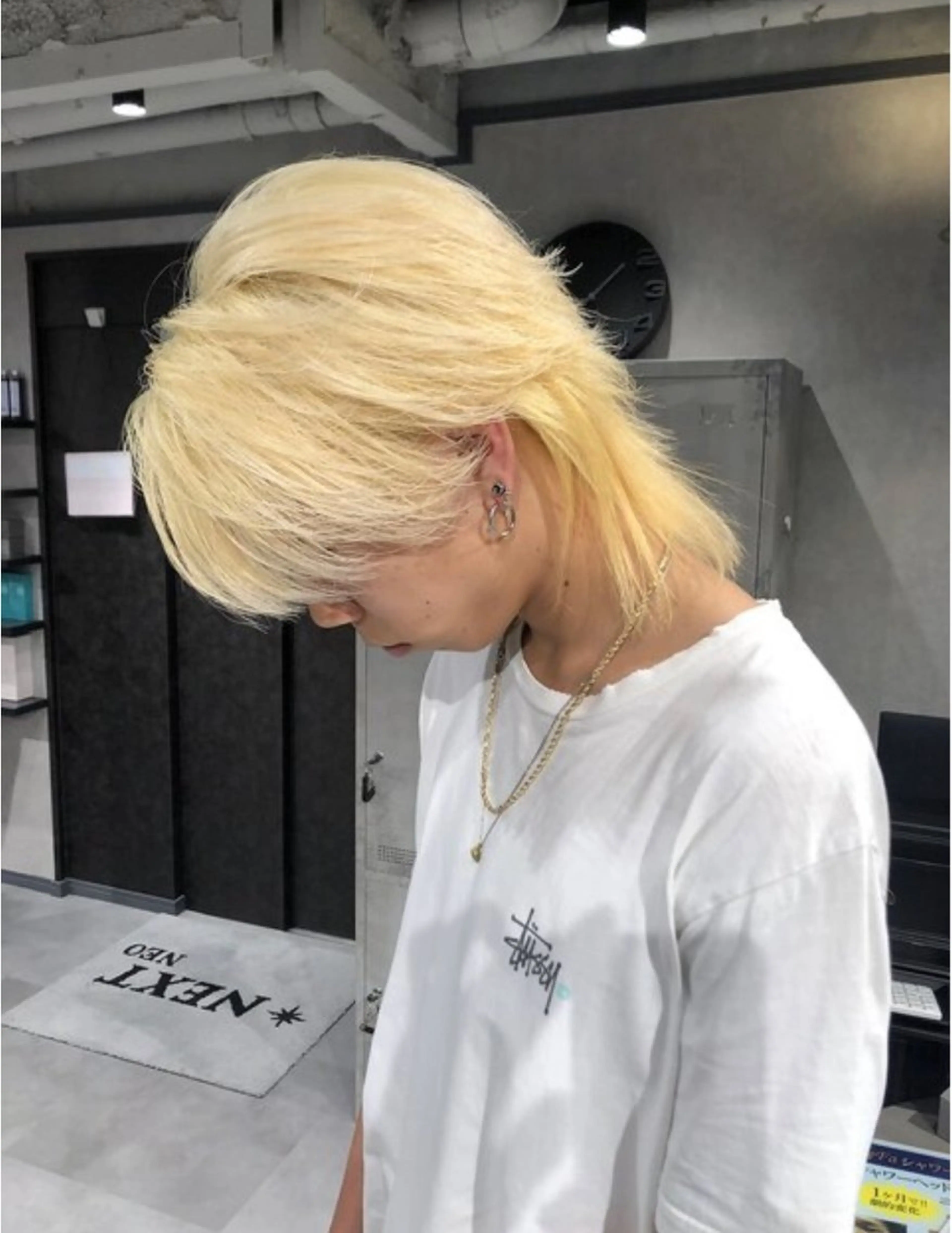 ミディアム ミディアムパーマ ヘアカラー メンズ特化 kazukiのヘアスタイル