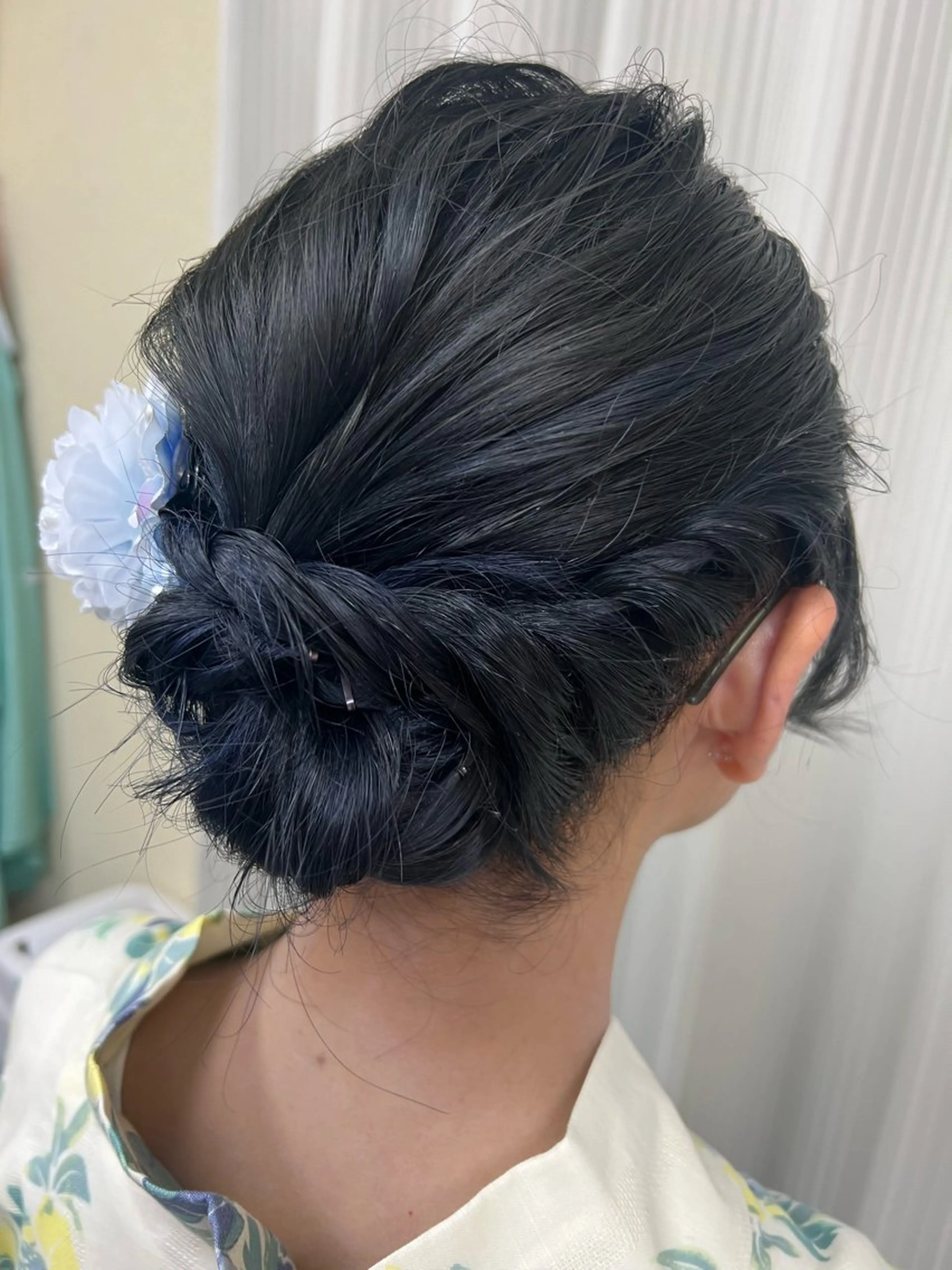 セミロング 着付け 萱場 利恵のヘアスタイル