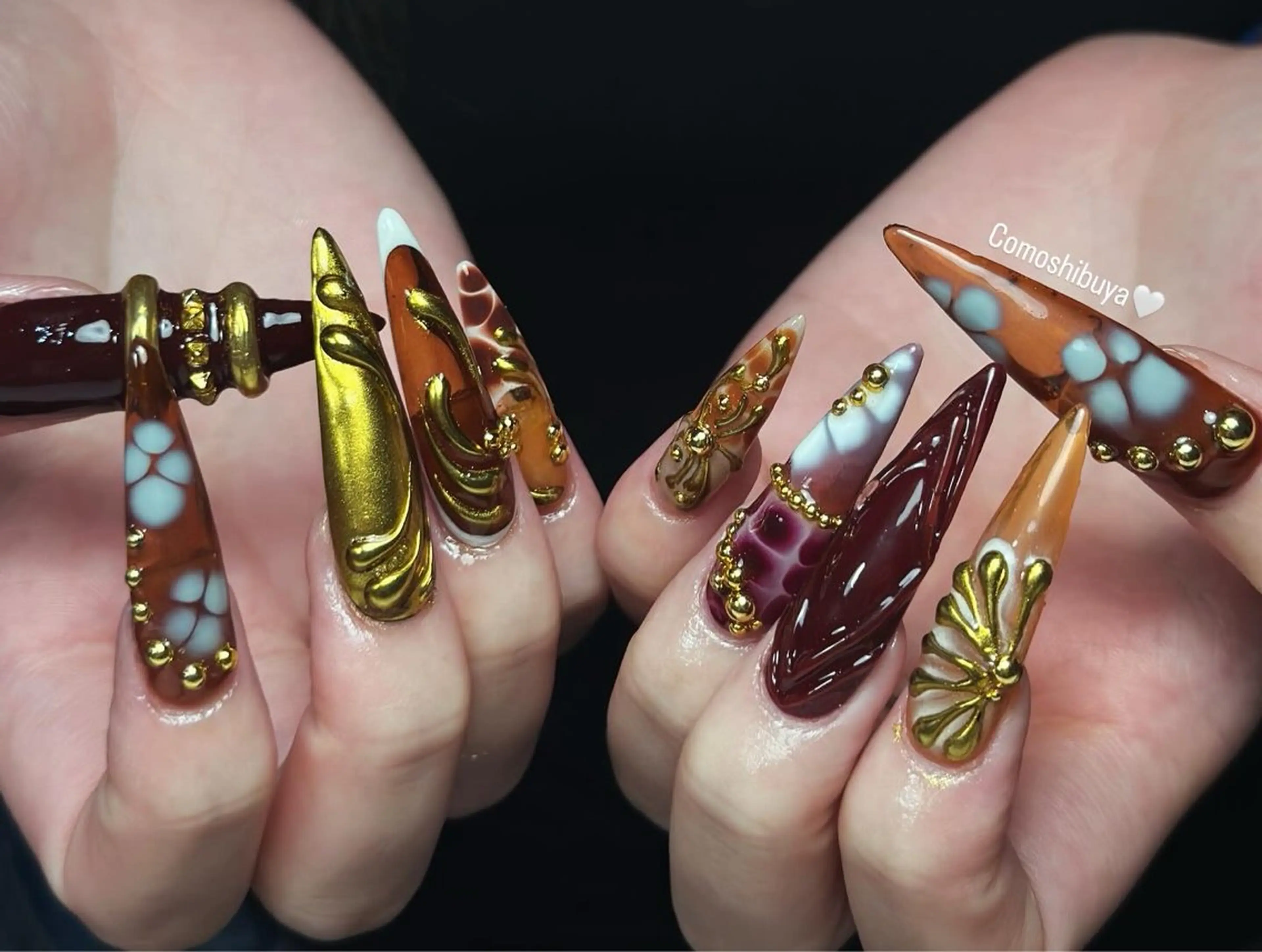 ネイル 韓国ネイル シンプルネイル ワンホンネイル CoMo Nailのネイルデザイン