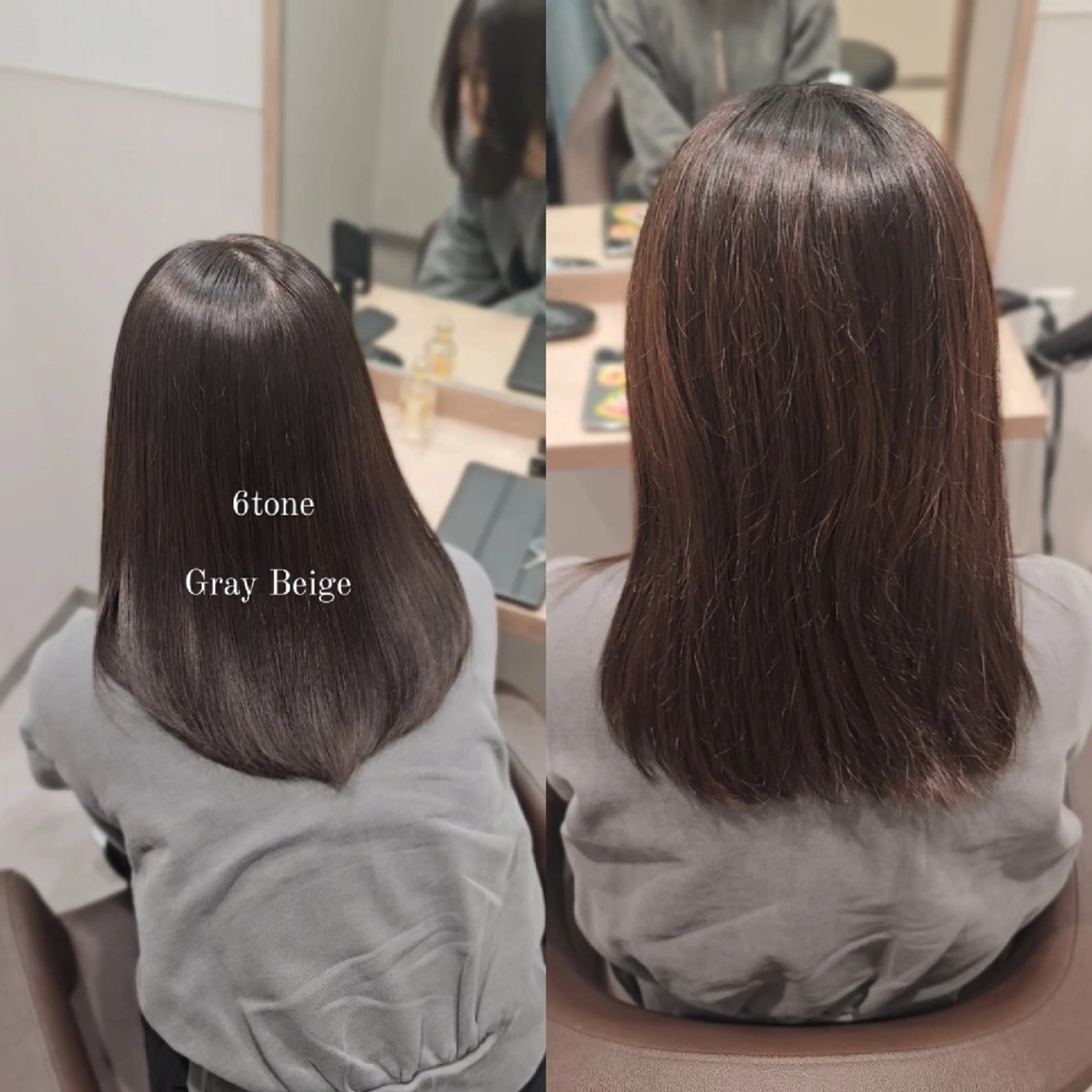 ミディアム カラー ベージュカラー ブリーチ ブリーチなしカラー カット ヘアカラー トリートメント 髪質改善美容師が作る 透明感カラー杉山太貴のヘアスタイル