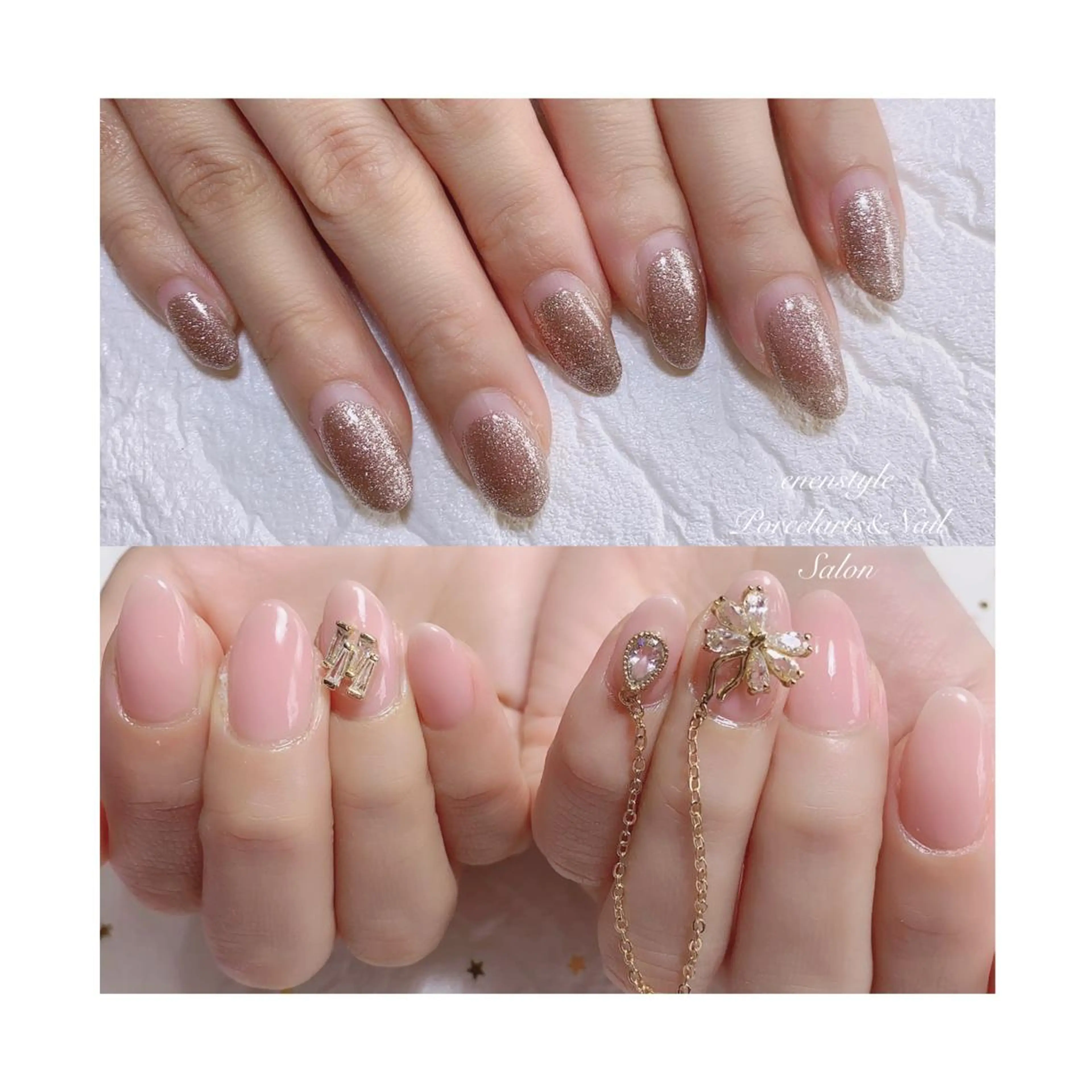 ミディアム ネイル ハンドネイル 👑enen style👑のネイルデザイン