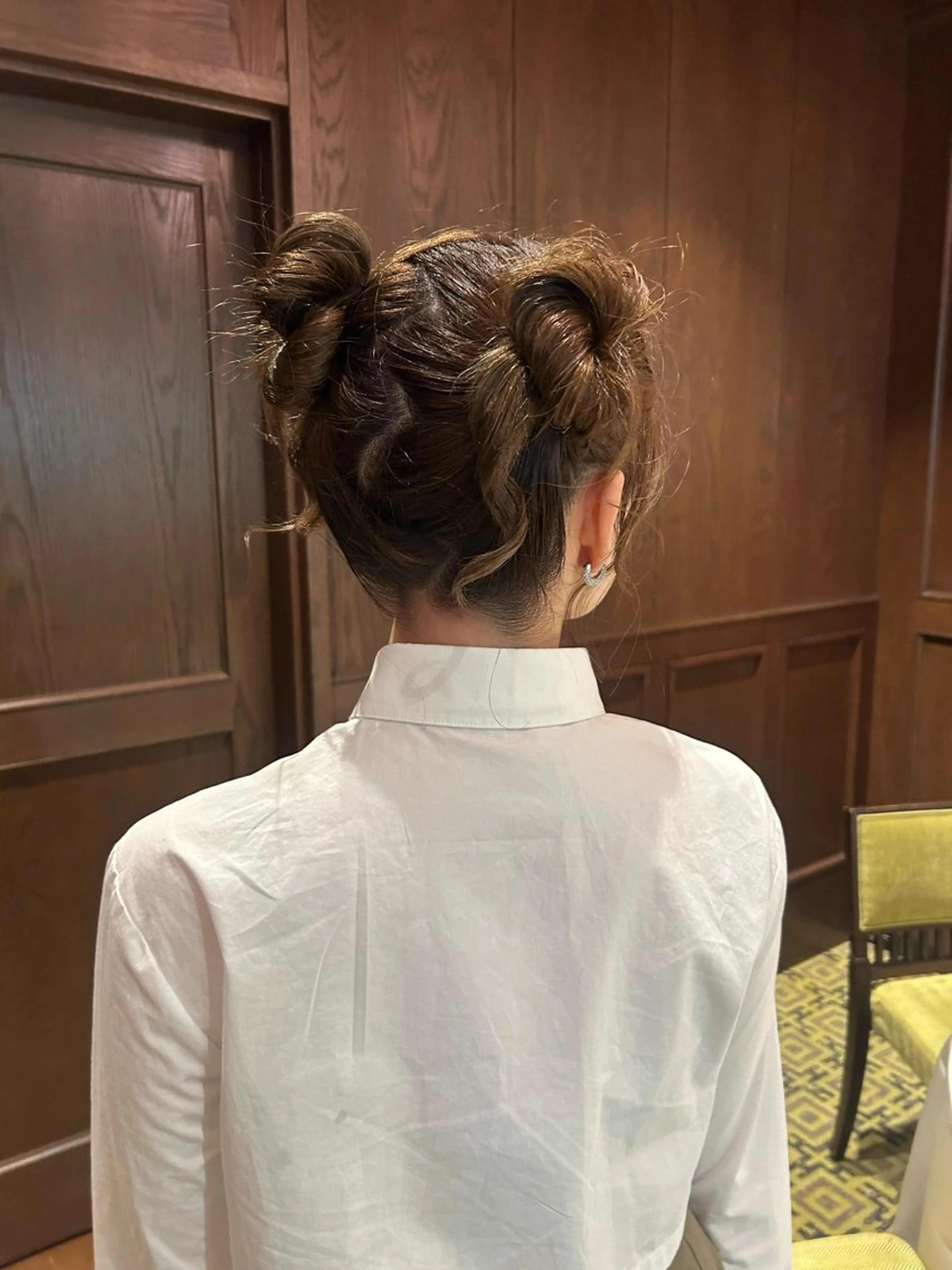 セミロング ヘアアレンジ 透明感似合わせカラー 🍀あかり🍀のヘアスタイル