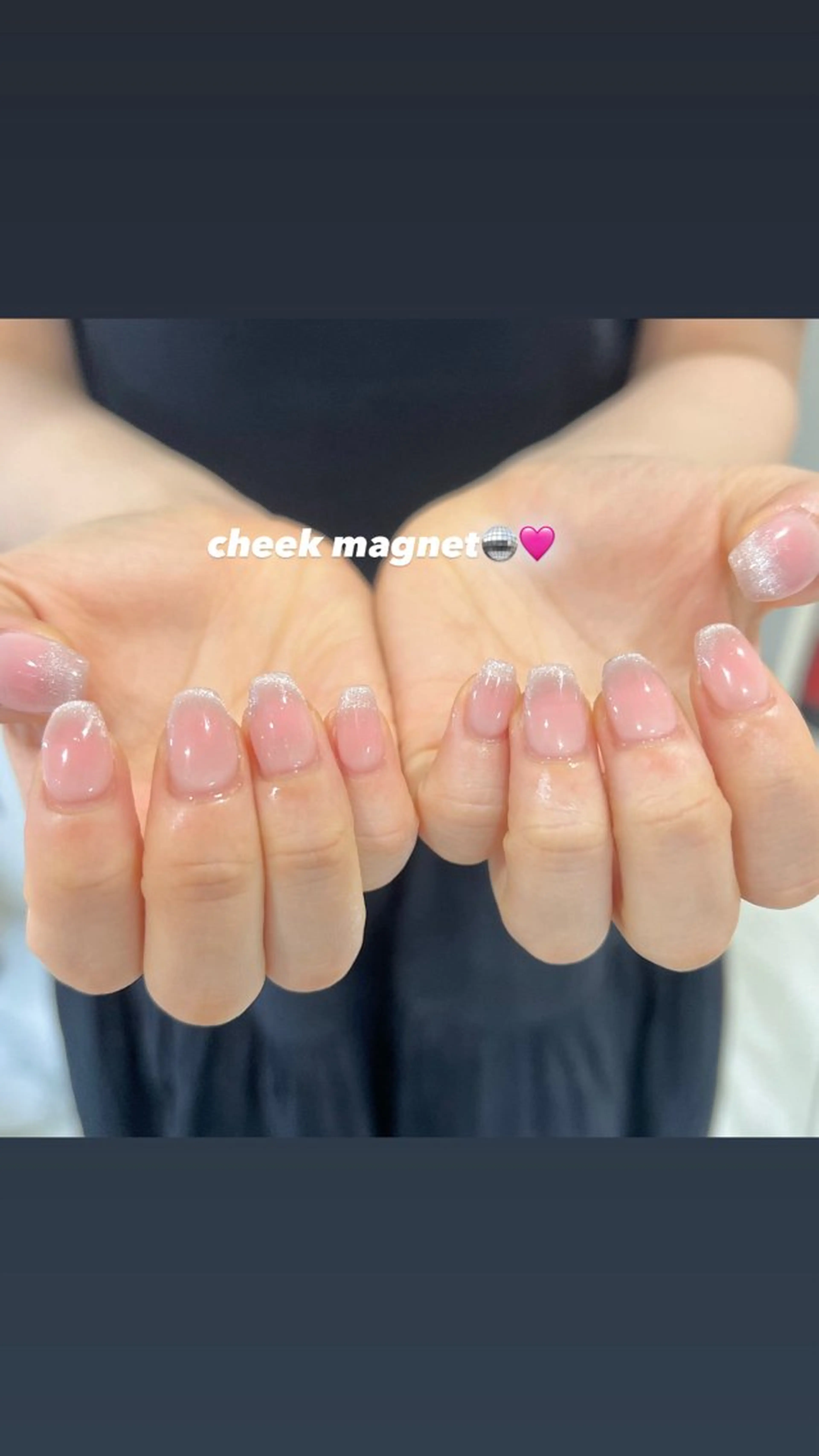 ネイル チークネイル 🎀チーク/ちゅるん 🫧chisa🎀のネイルデザイン