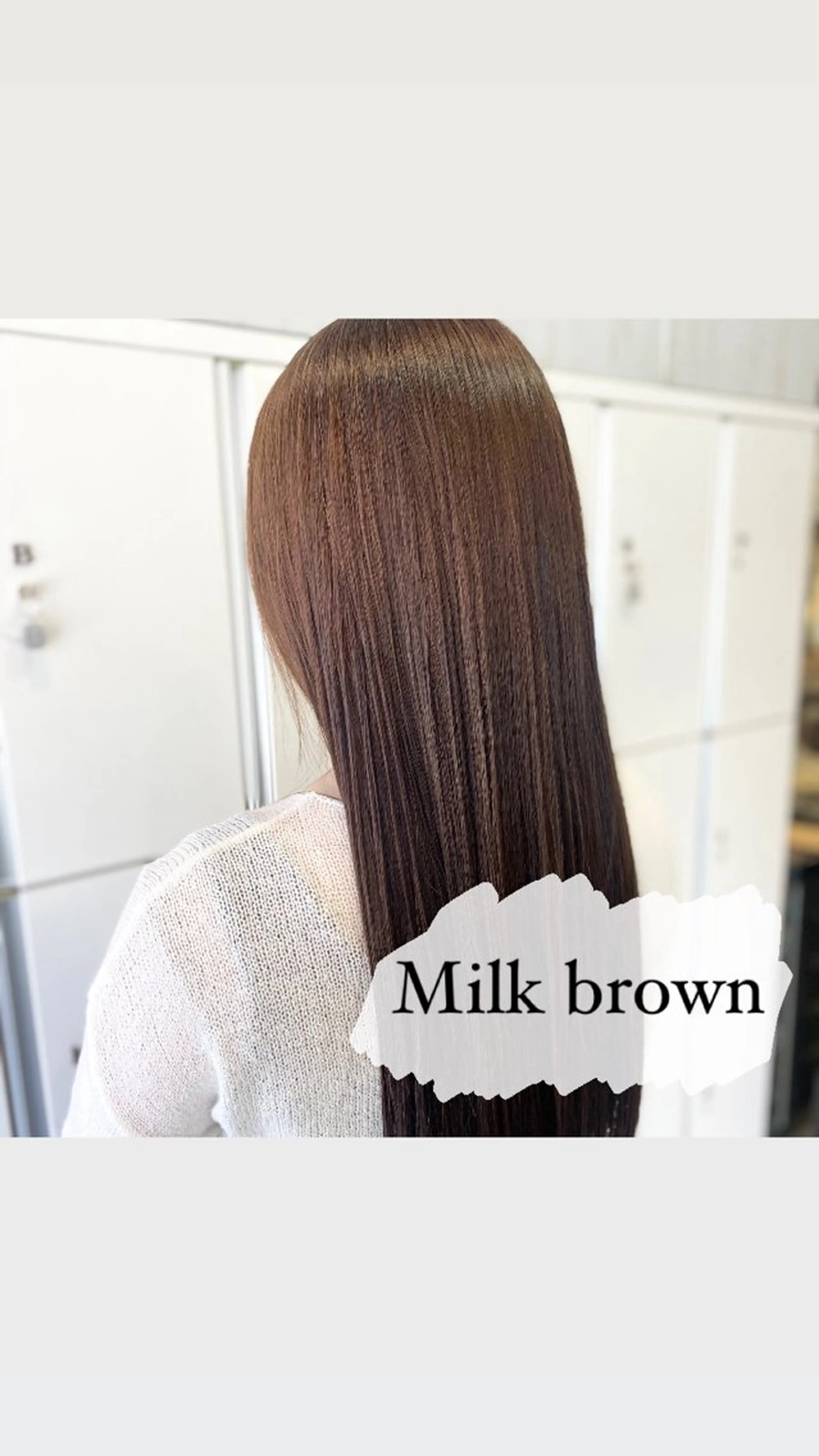 ロング カラー ブリーチ ブラウンカラー ブリーチなしカラー ミルクティーベージュ 暖色カラー/池田麻帆のヘアスタイル