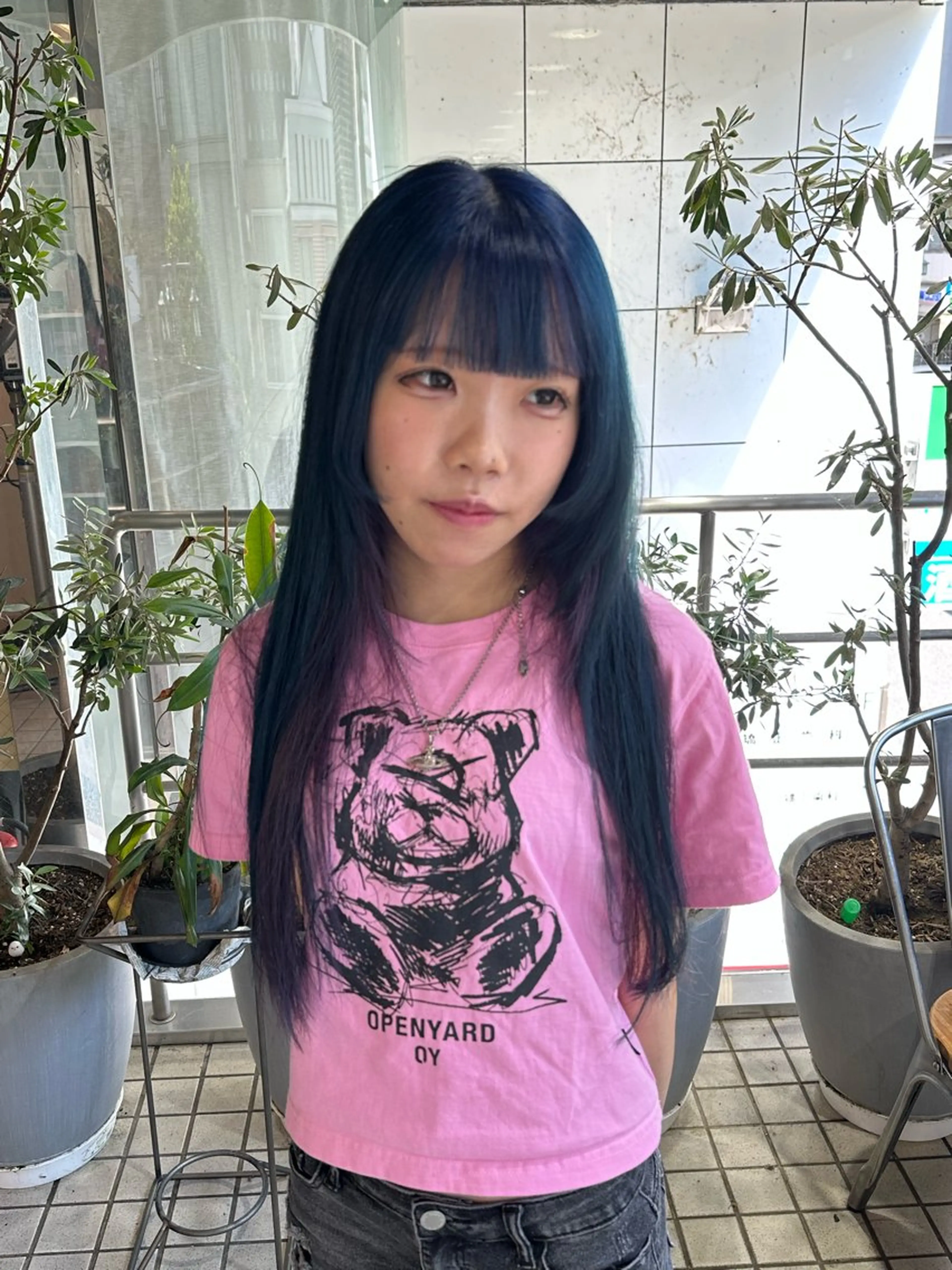 ロング カラー ブリーチ ケアブリーチ デザインカラー ダブルカラー イヤリングカラー ユウ✩.*˚/メンズ 特化/シャドウパーマのヘアスタイル