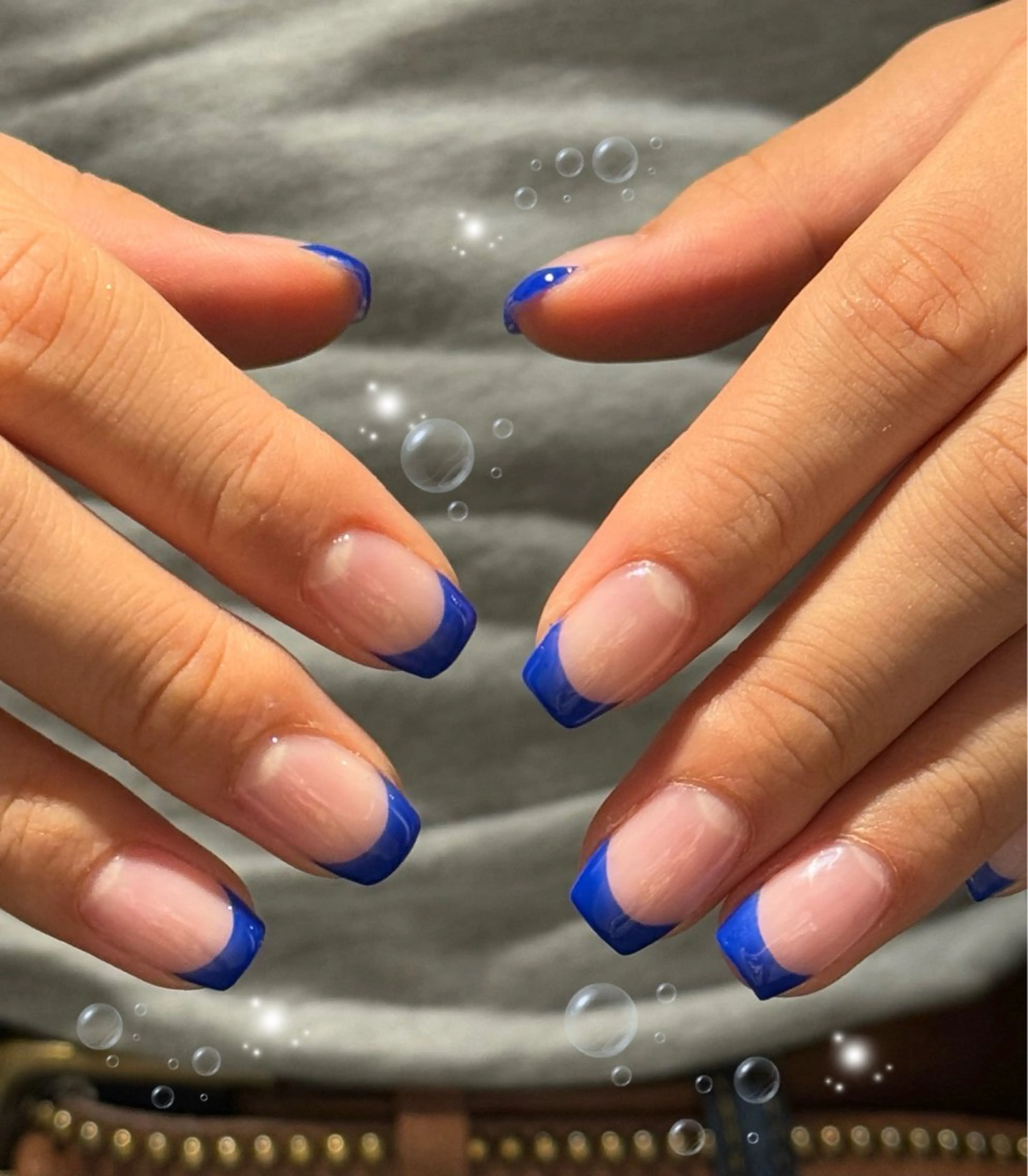 【ハンド】オフありフレンチ（クリアベース）の写真