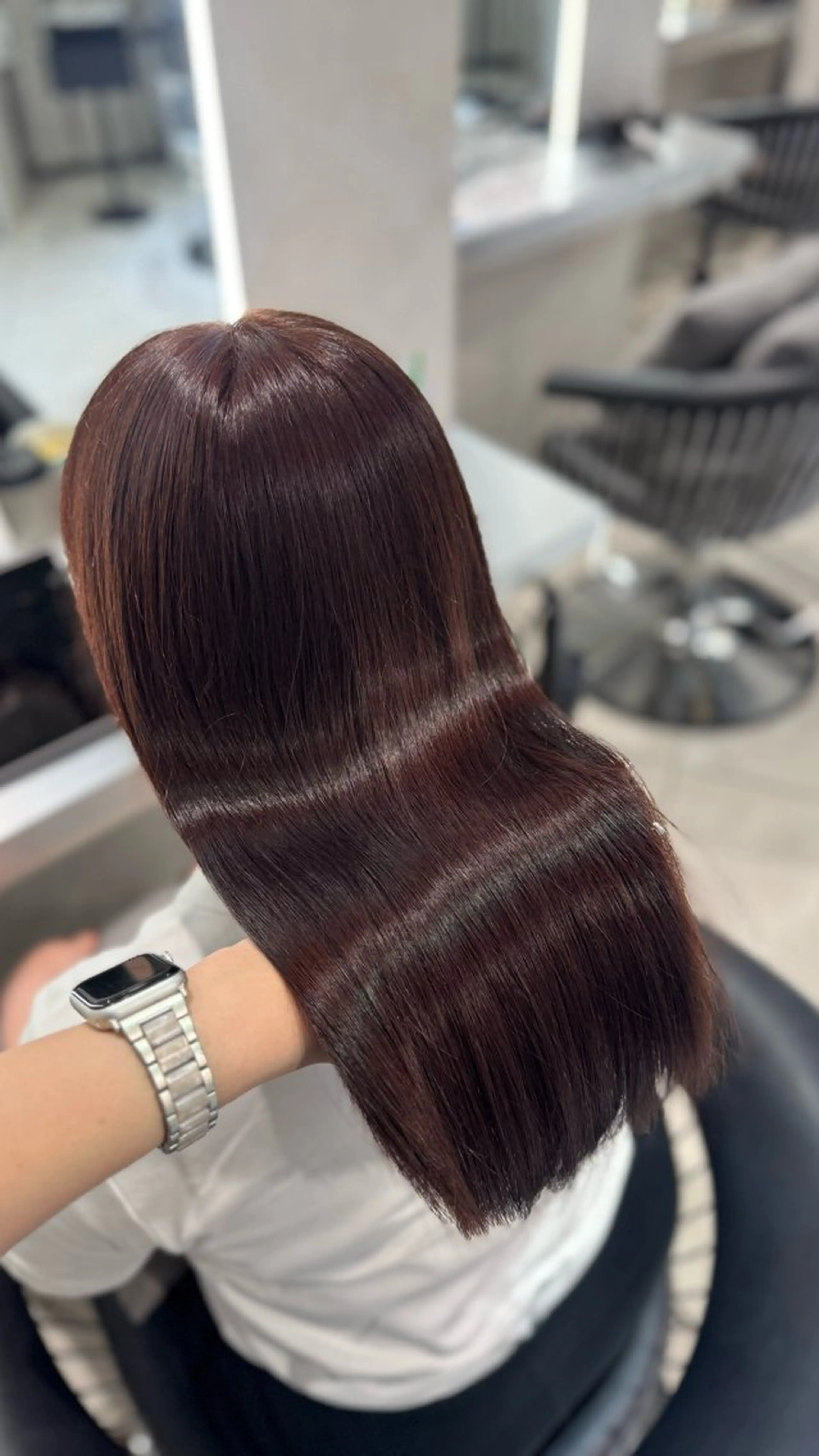 ロング カラー ヘアカラー トリートメント 🐈‍⬛カチモリ/暖 色/𝐌𝐢𝐤𝐮のヘアスタイル