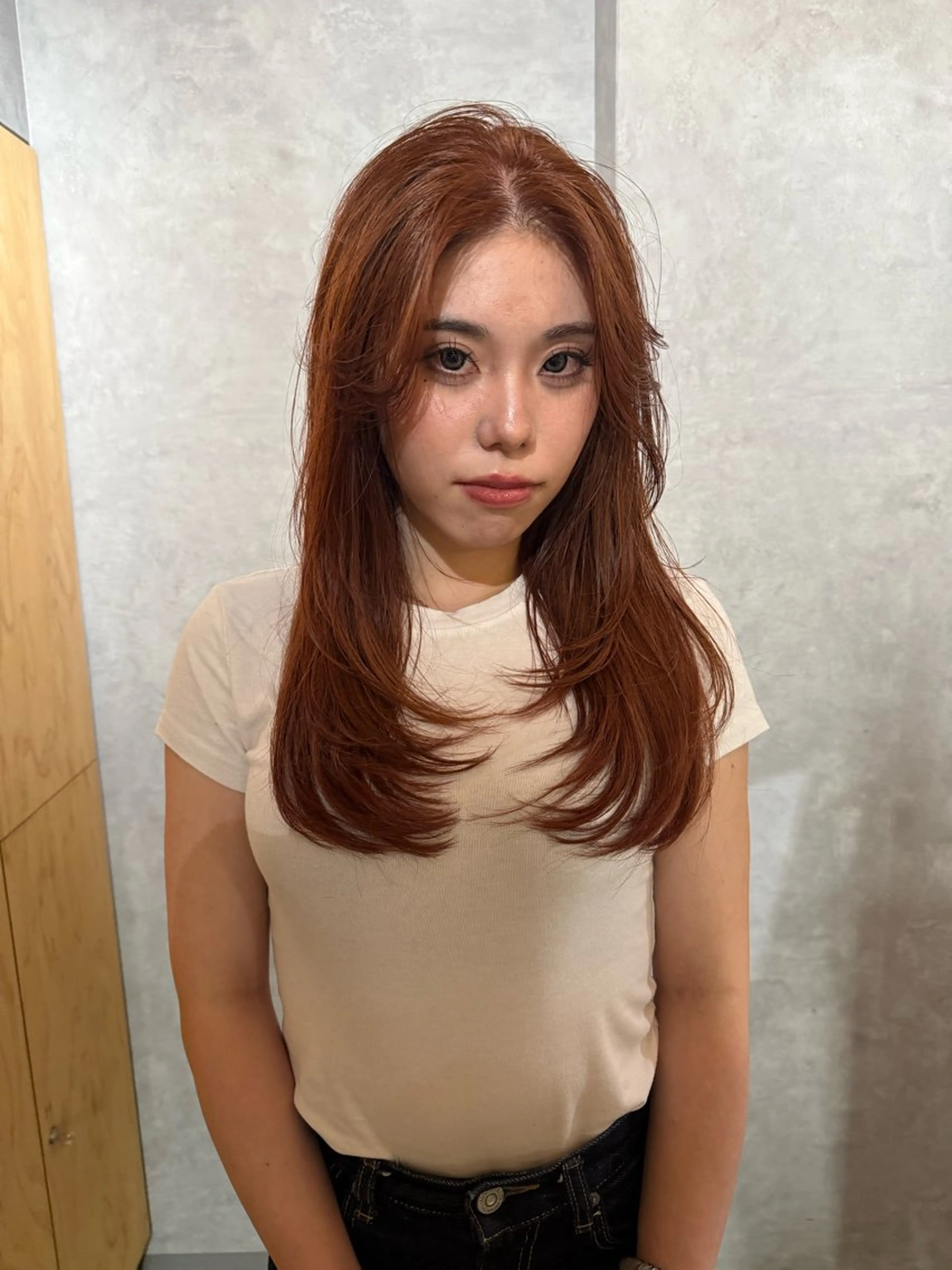 ロング カラー ヘアカラー トリートメント 小平 寧々のヘアスタイル