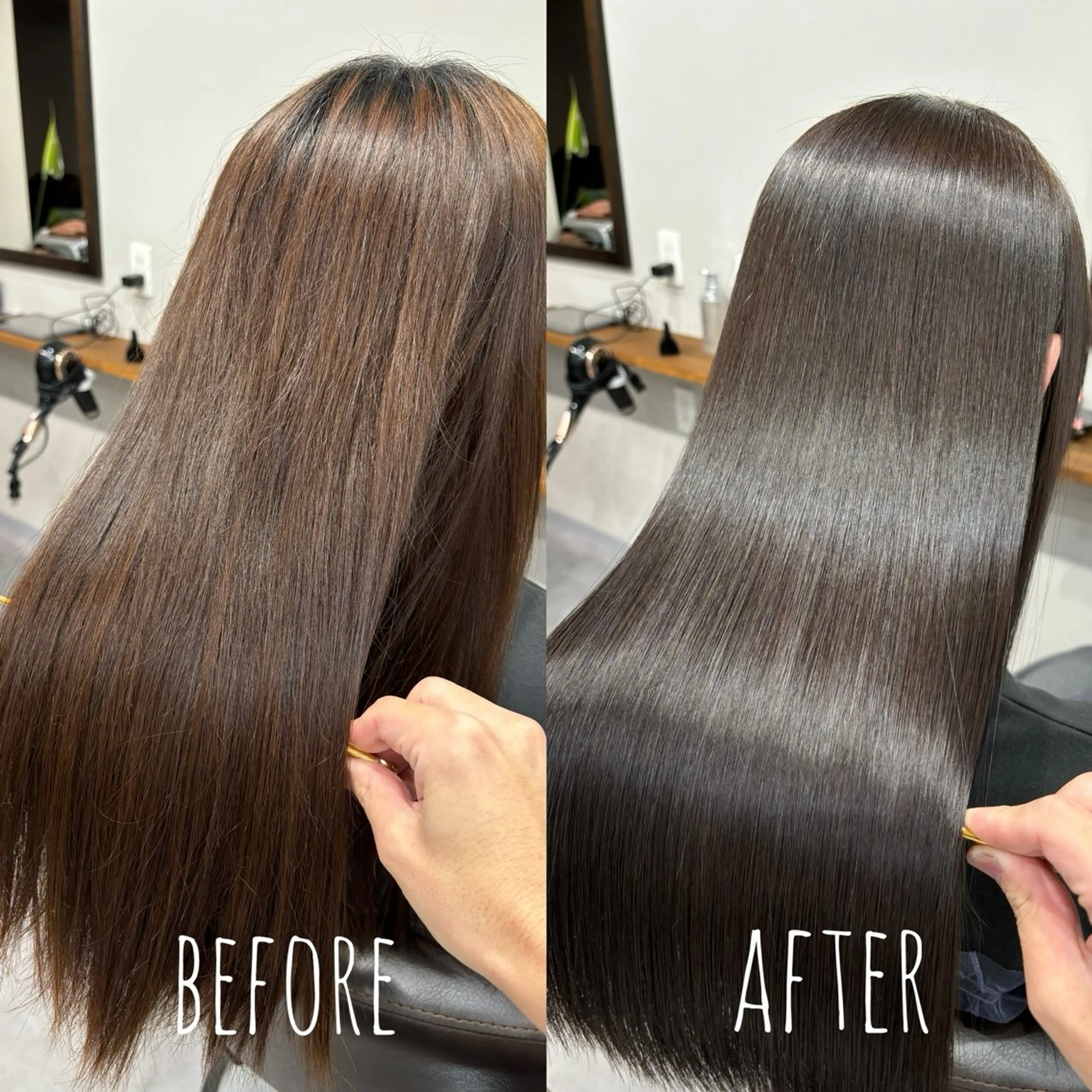 ロング カット ヘアカラー トリートメント 縮毛矯正、髪質改善／ 松田 龍之介のヘアスタイル