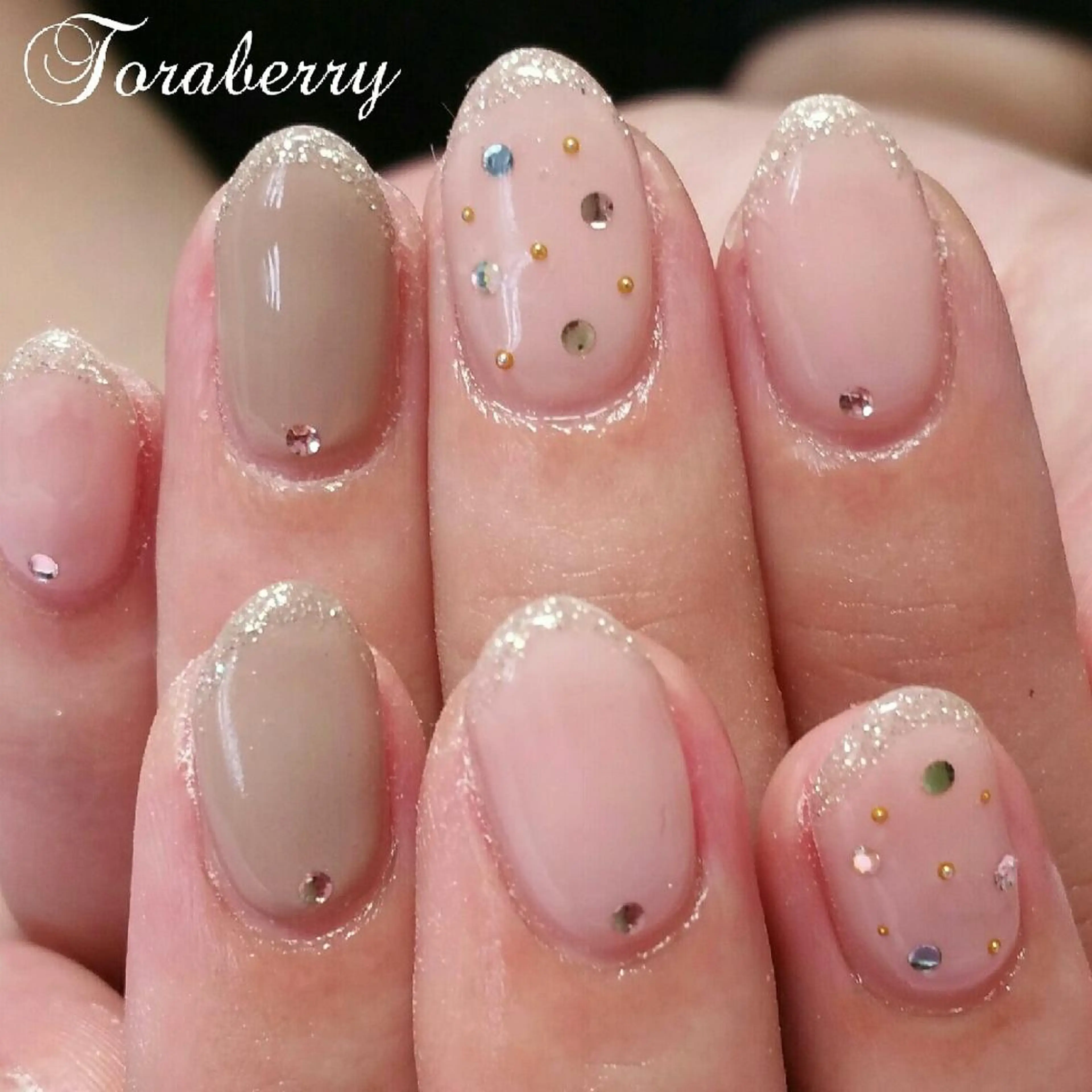 ネイル ラメ(グリッター) ハンドネイル ネイリスト なつみのネイルデザイン