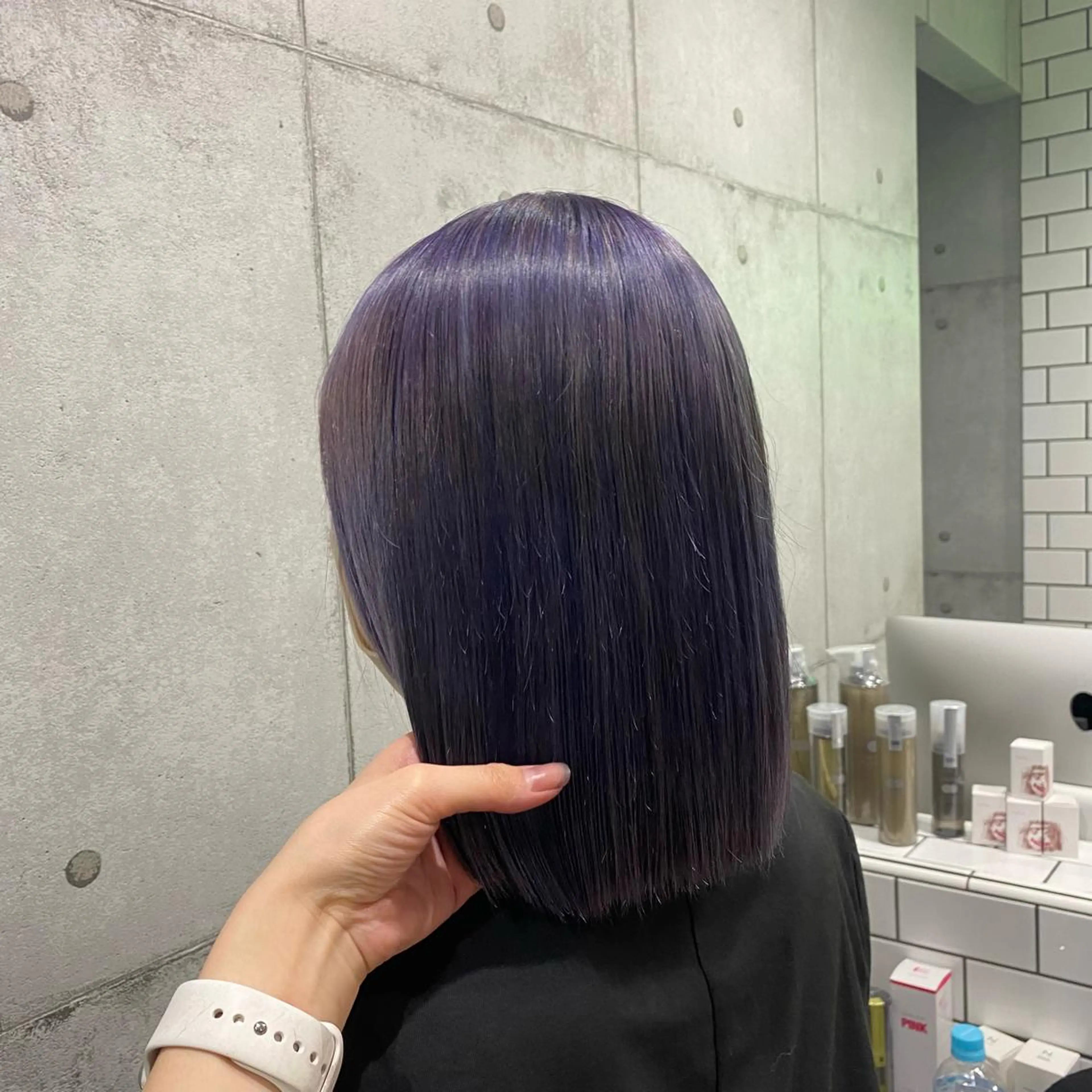 ショート カラー ヘアカラー トリートメント ヘアセット newi赤羽 HINATAのヘアスタイル