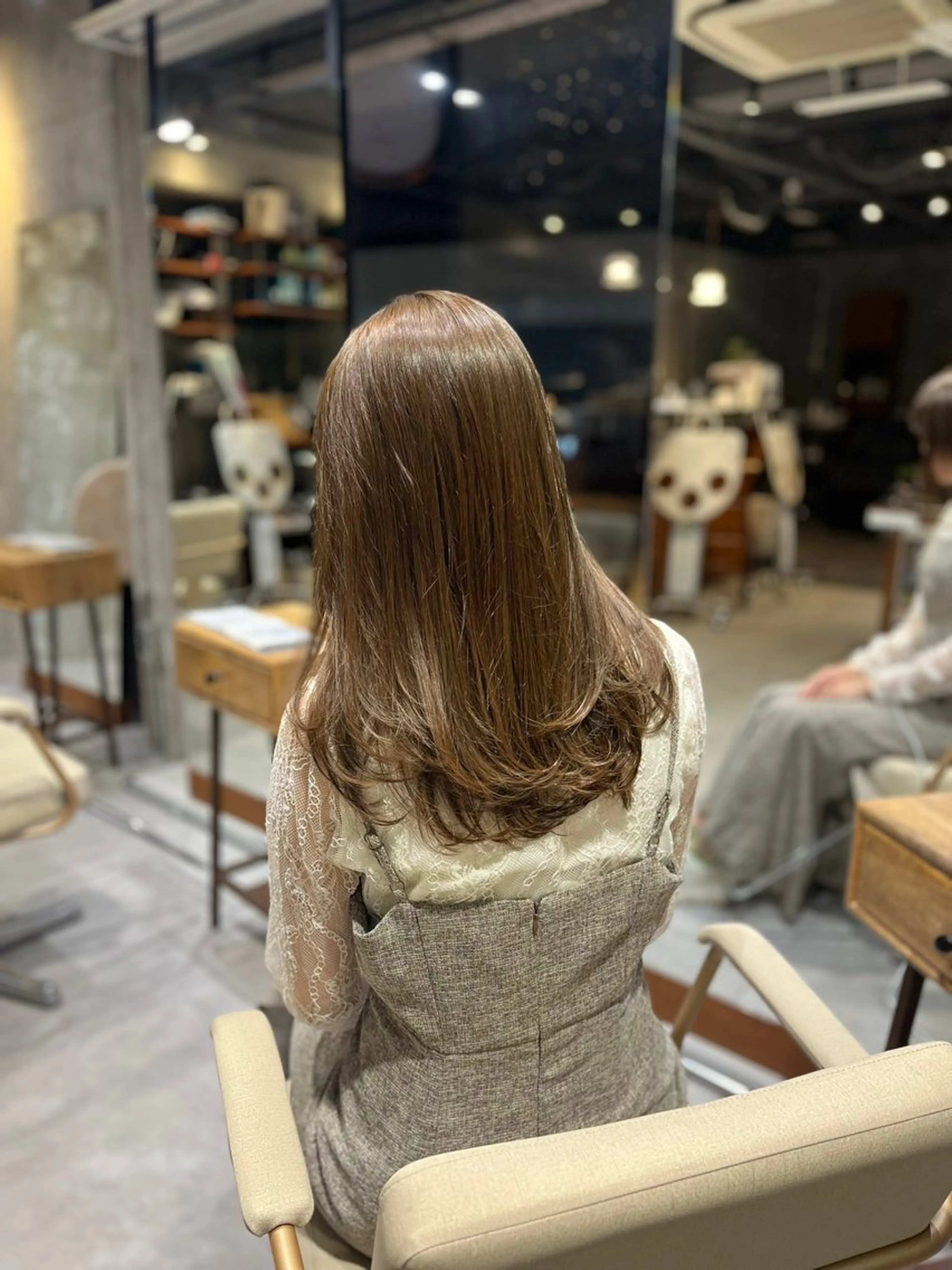 カラー ベージュカラー 透明感カラー オリーブベージュ 相宮 優羽のヘアスタイル