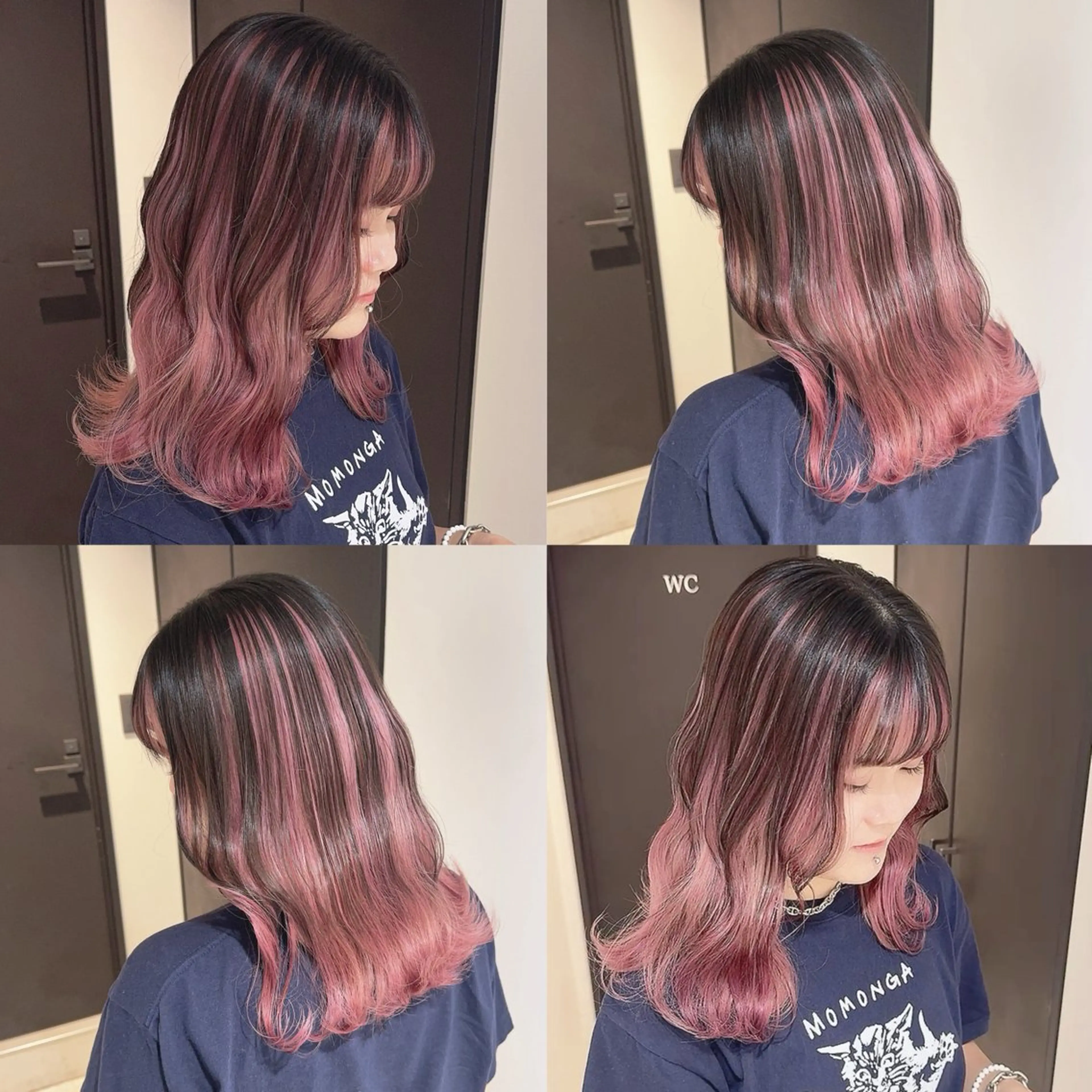 カラー ヘアカラー トリートメント 渋谷:インナーカラー ／🍒エリカ🍒のヘアスタイル