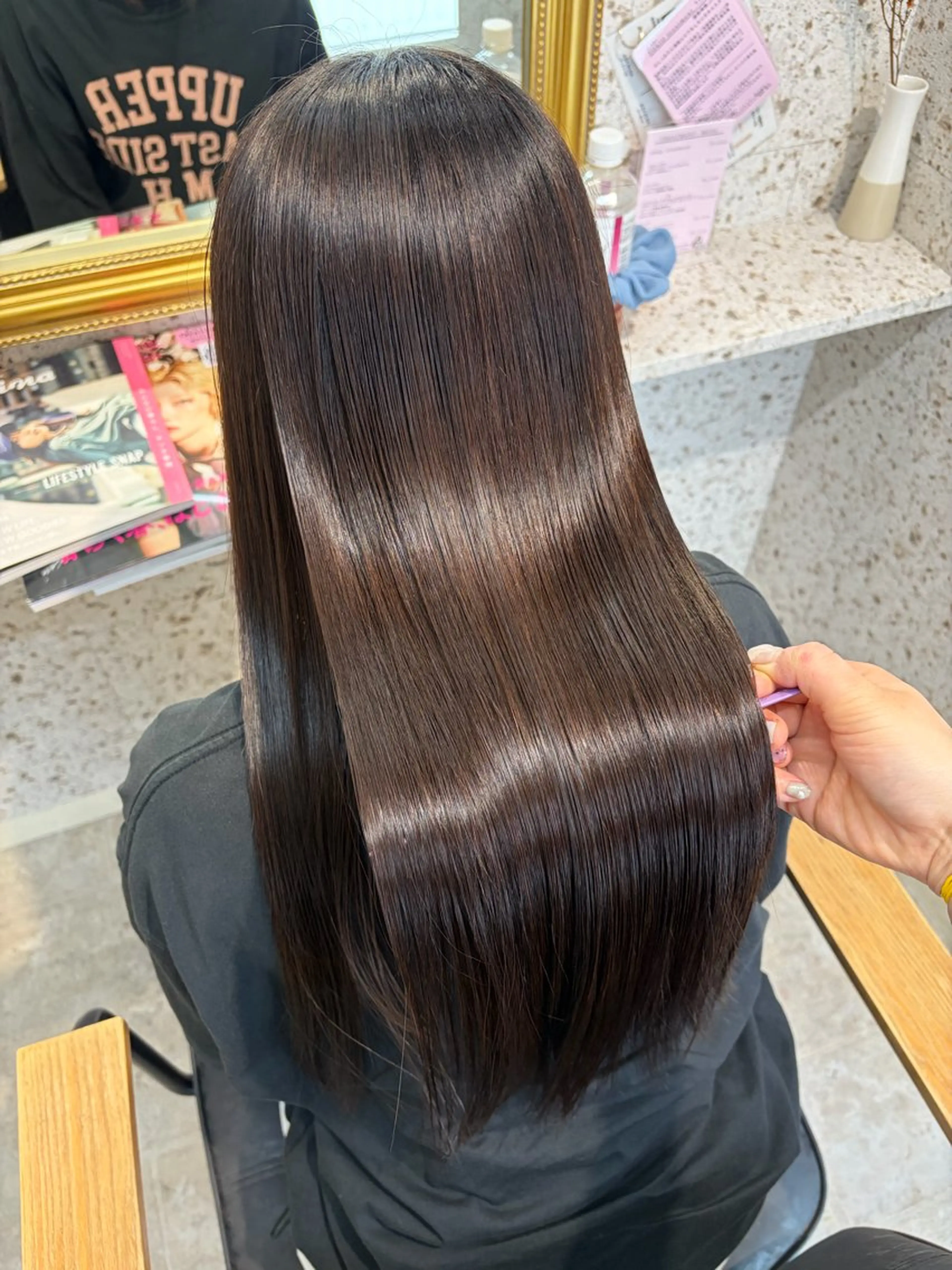 ロング 縮毛矯正 縮毛矯正 [lani ] konatsuのヘアスタイル