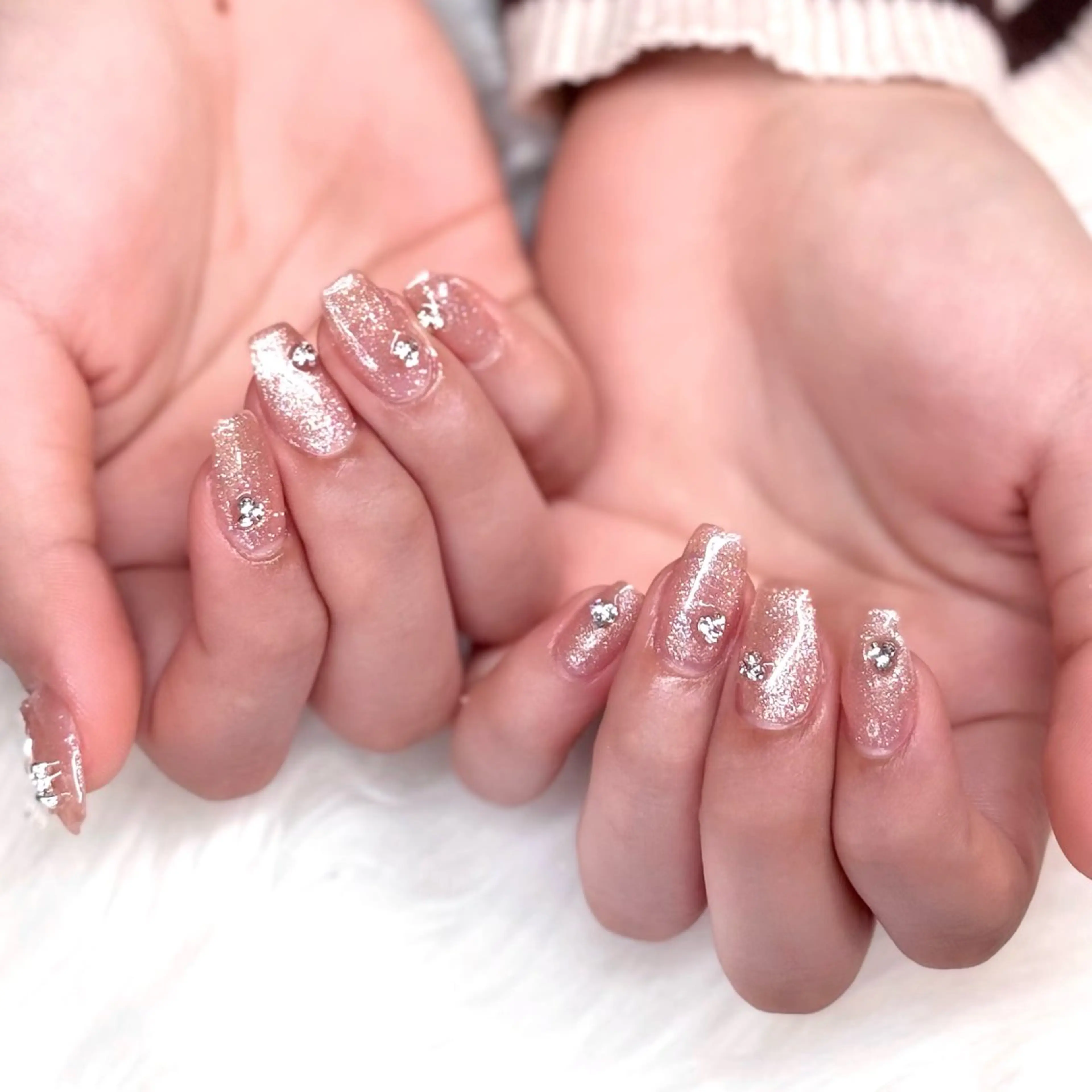 ネイル ラメ(グリッター) 🩰fein. 🫧のネイルデザイン