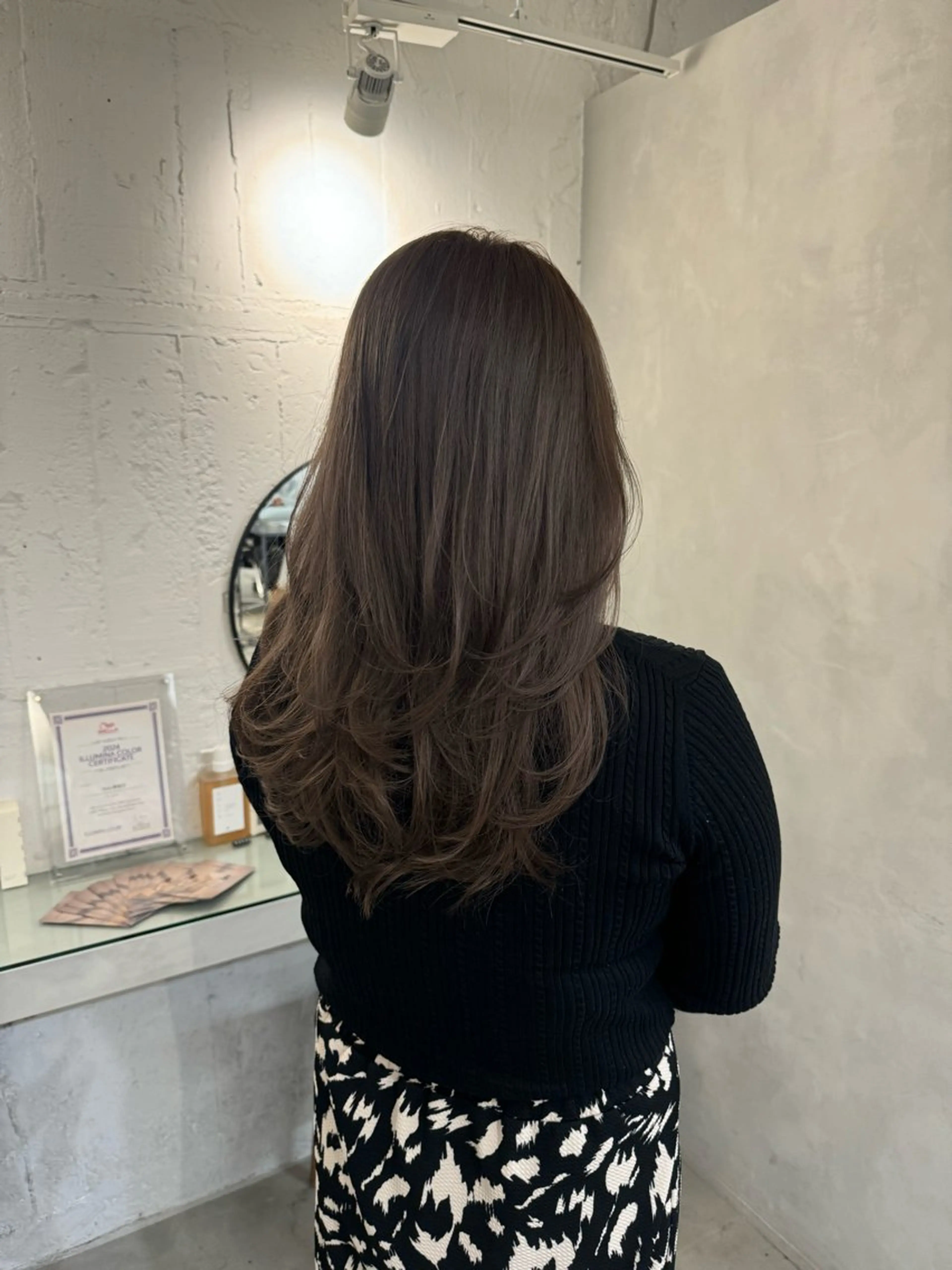 セミロング カット ヘアカラー トリートメント 顔周りcut・ご相談 =新宿しずく🇰🇷のヘアスタイル