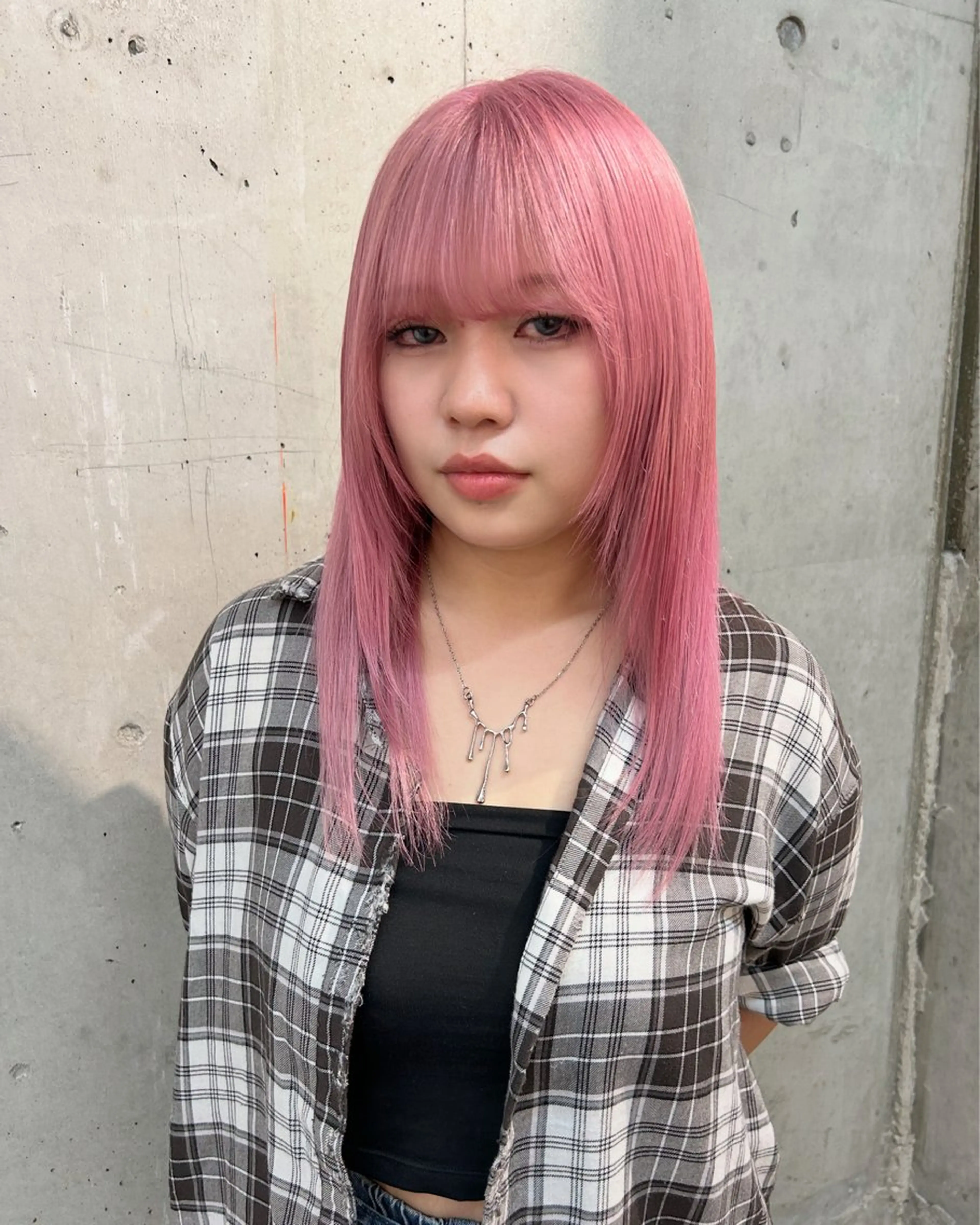 セミロング カラー ピンクカラー ヘアカラー [lani ] konatsuのヘアスタイル