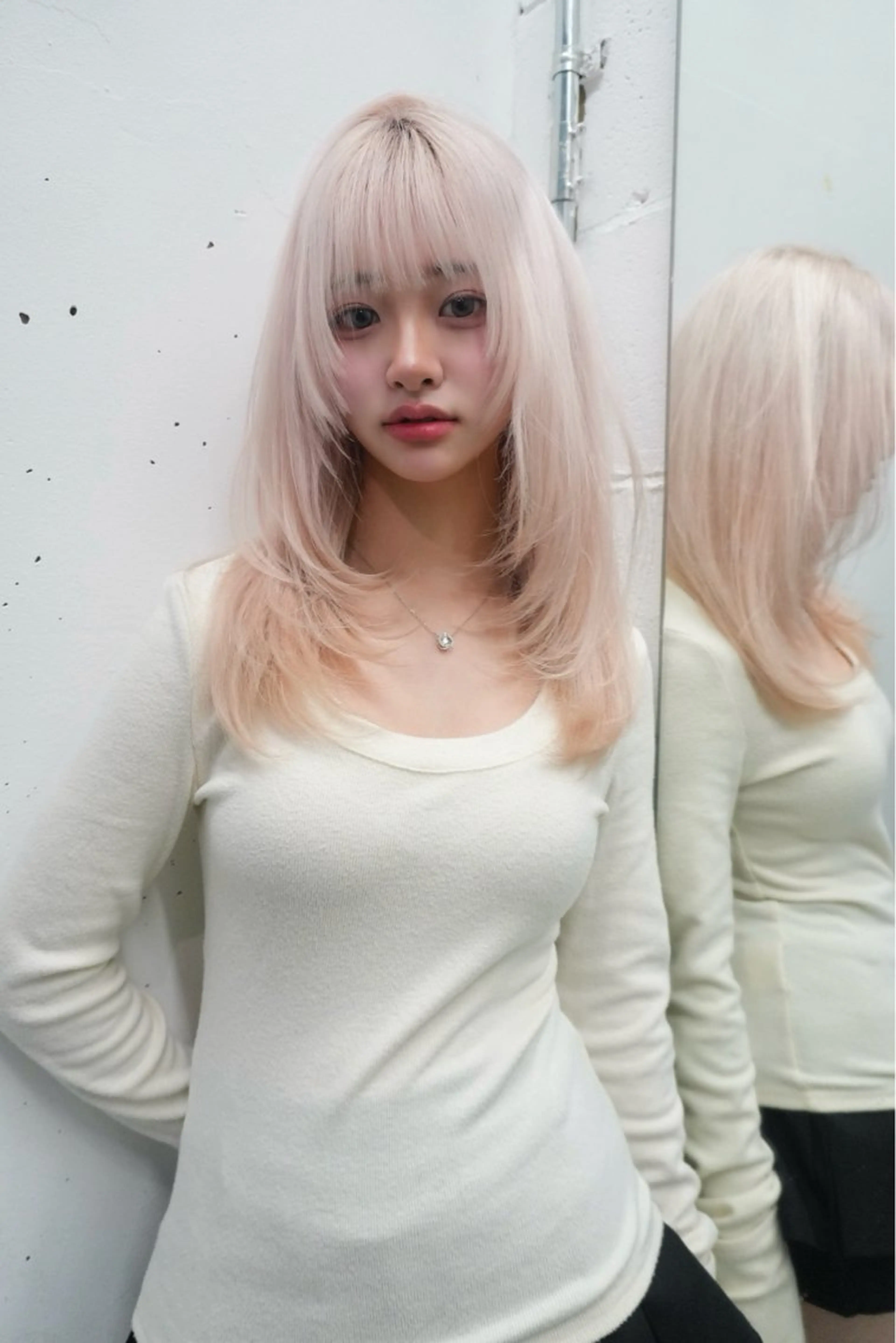 カット+トリプルカラーの写真