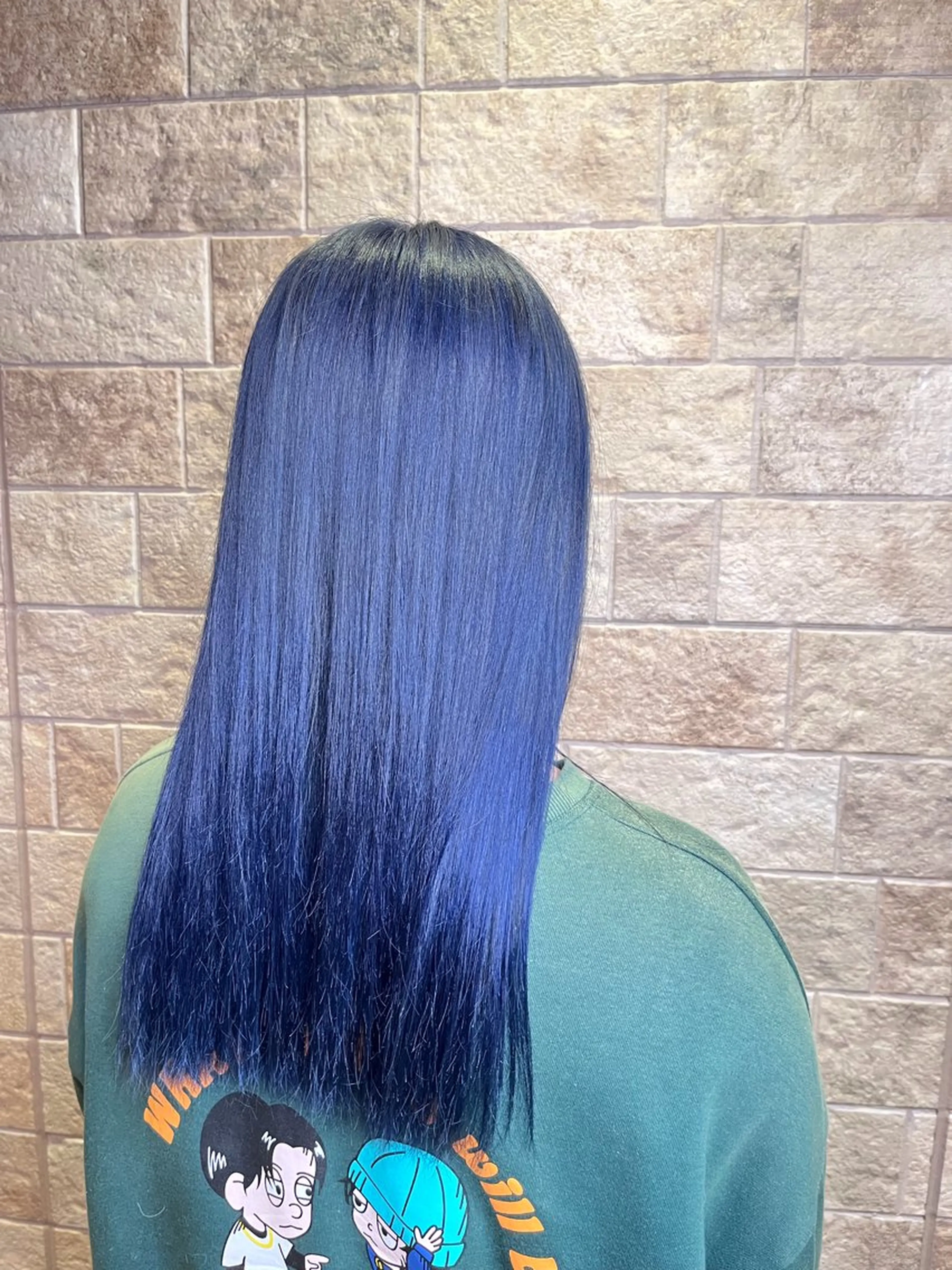 ロング カラー ブリーチ ケアブリーチ 縮毛矯正 SEA BELLE YASUのヘアスタイル