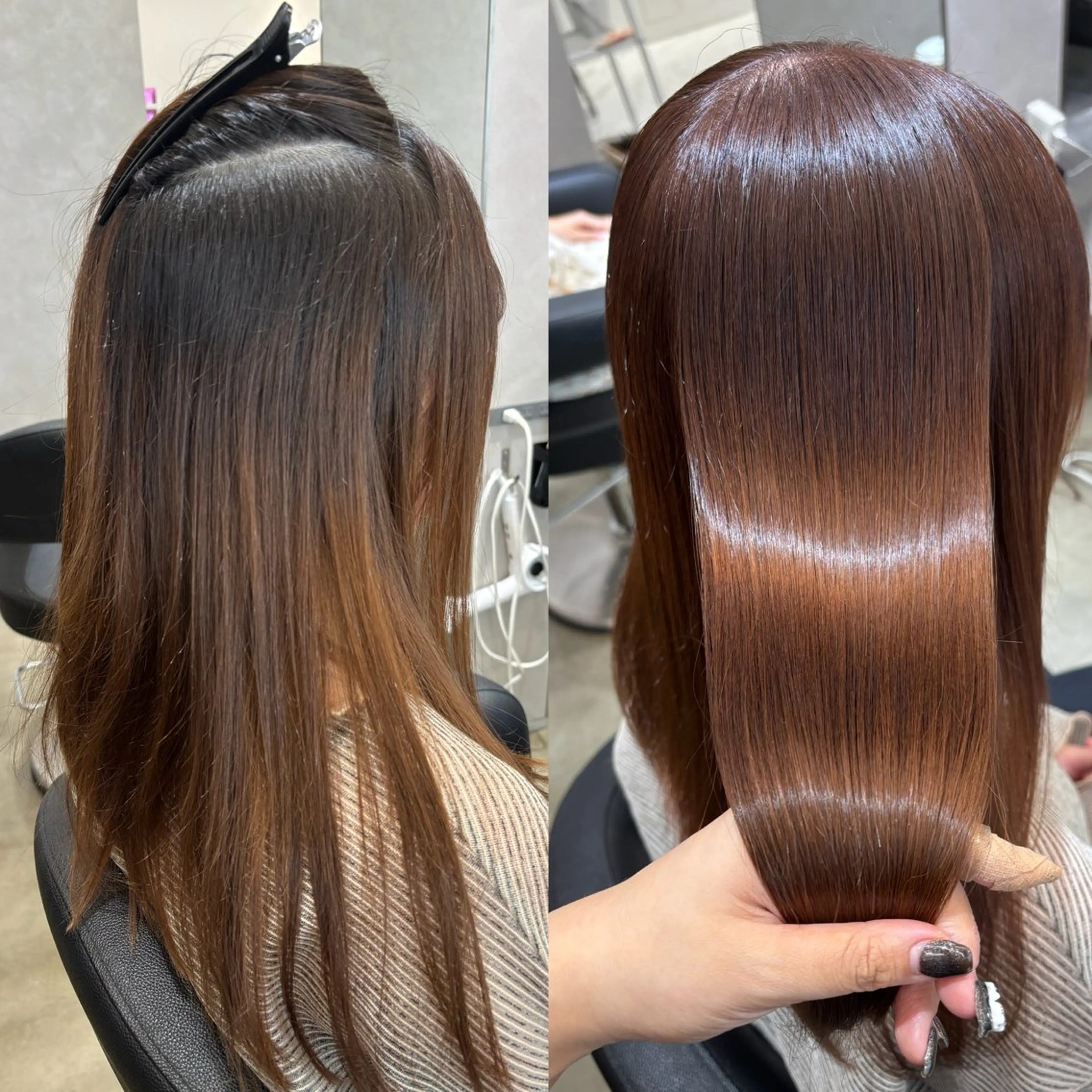 セミロング カラー ベージュカラー トリートメント カット ヘアカラー トリートメント 女性限定マンツーマン 渋谷Roiめぐみのヘアスタイル