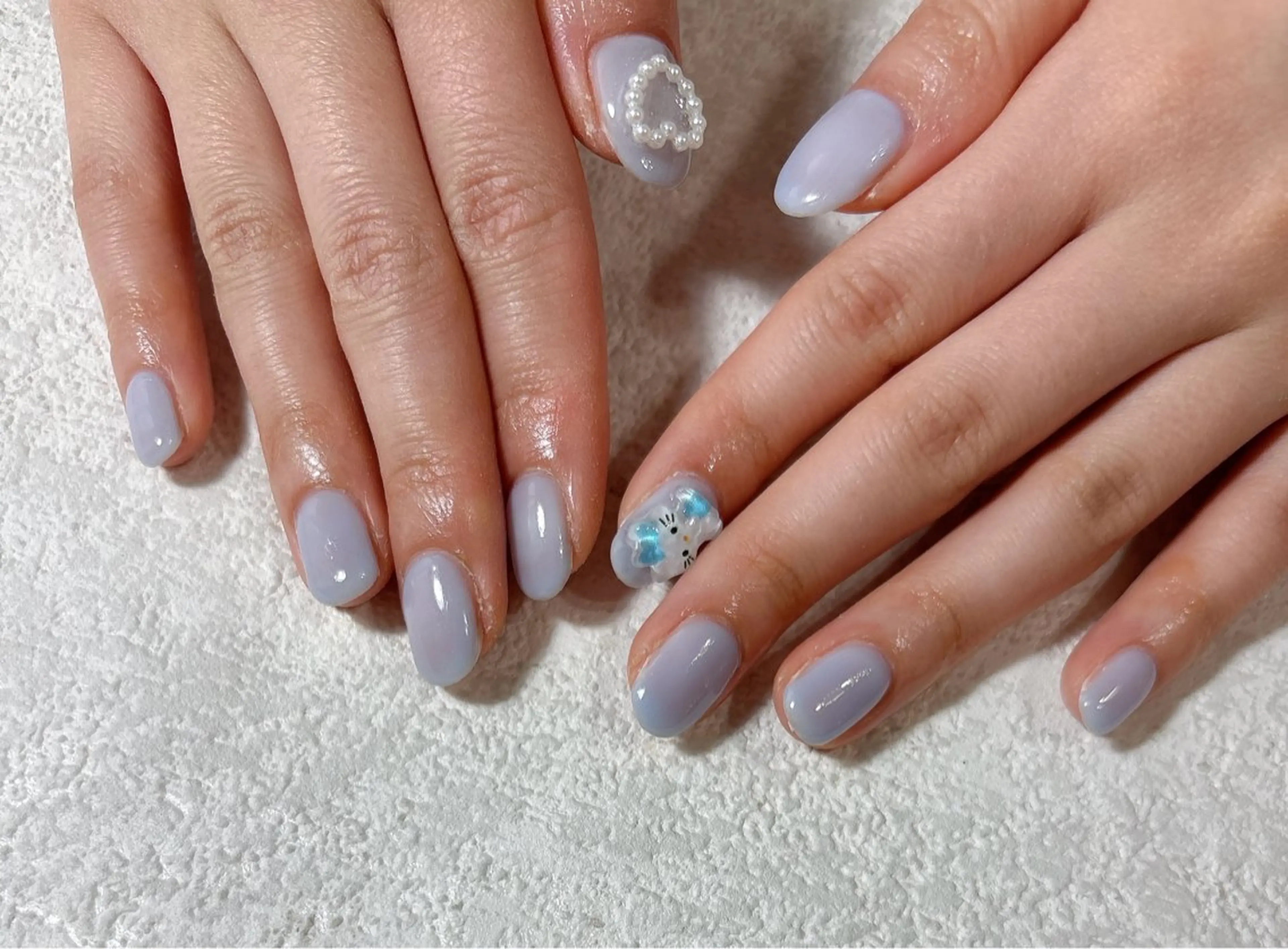 ネイル オーロラネイル フットネイル フレンチネイル ジェルネイル 韓国ネイル kikinail 溝の口のネイルデザイン