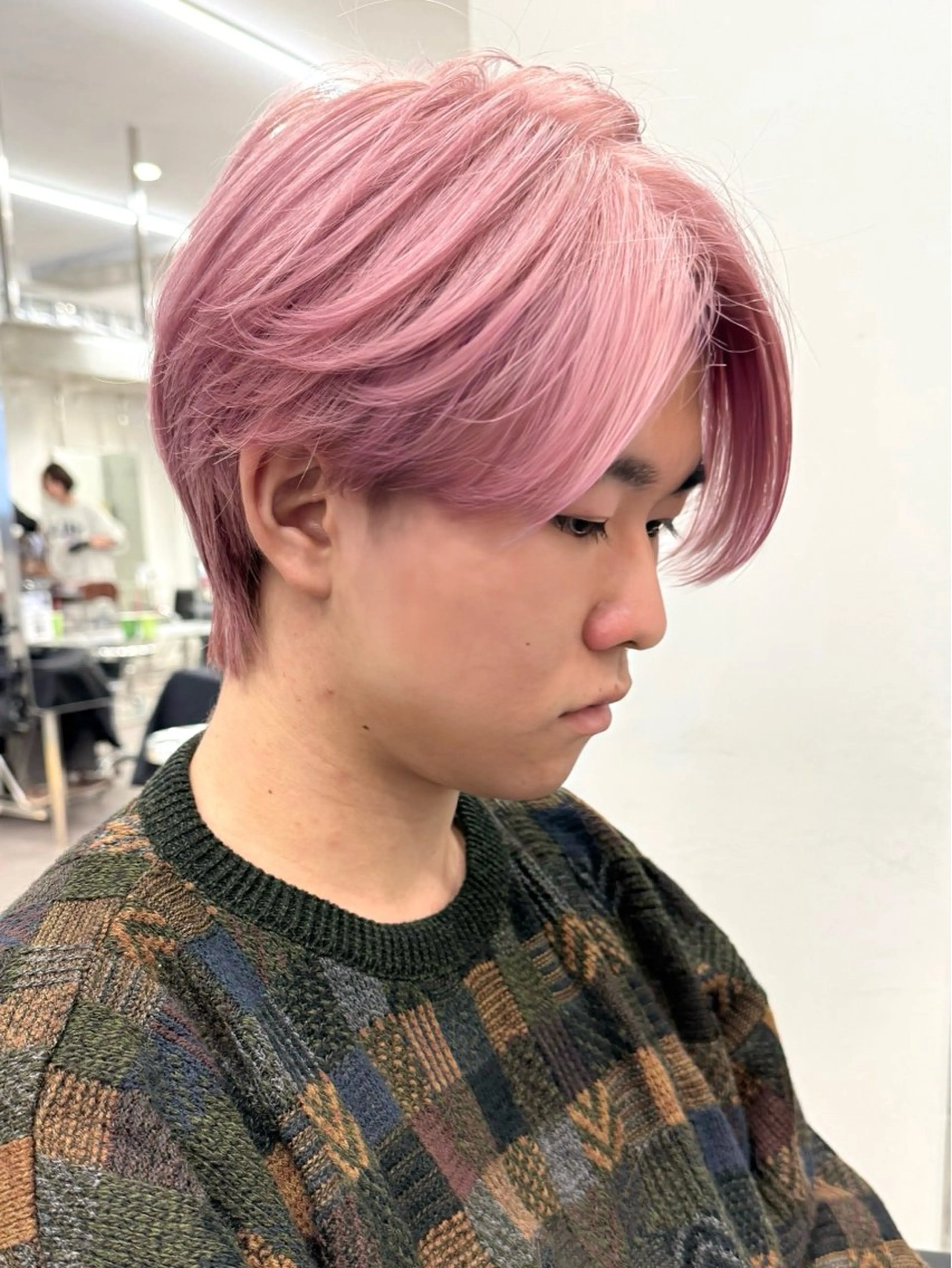 メンズ ハイトーンカラー 優海のヘアスタイル