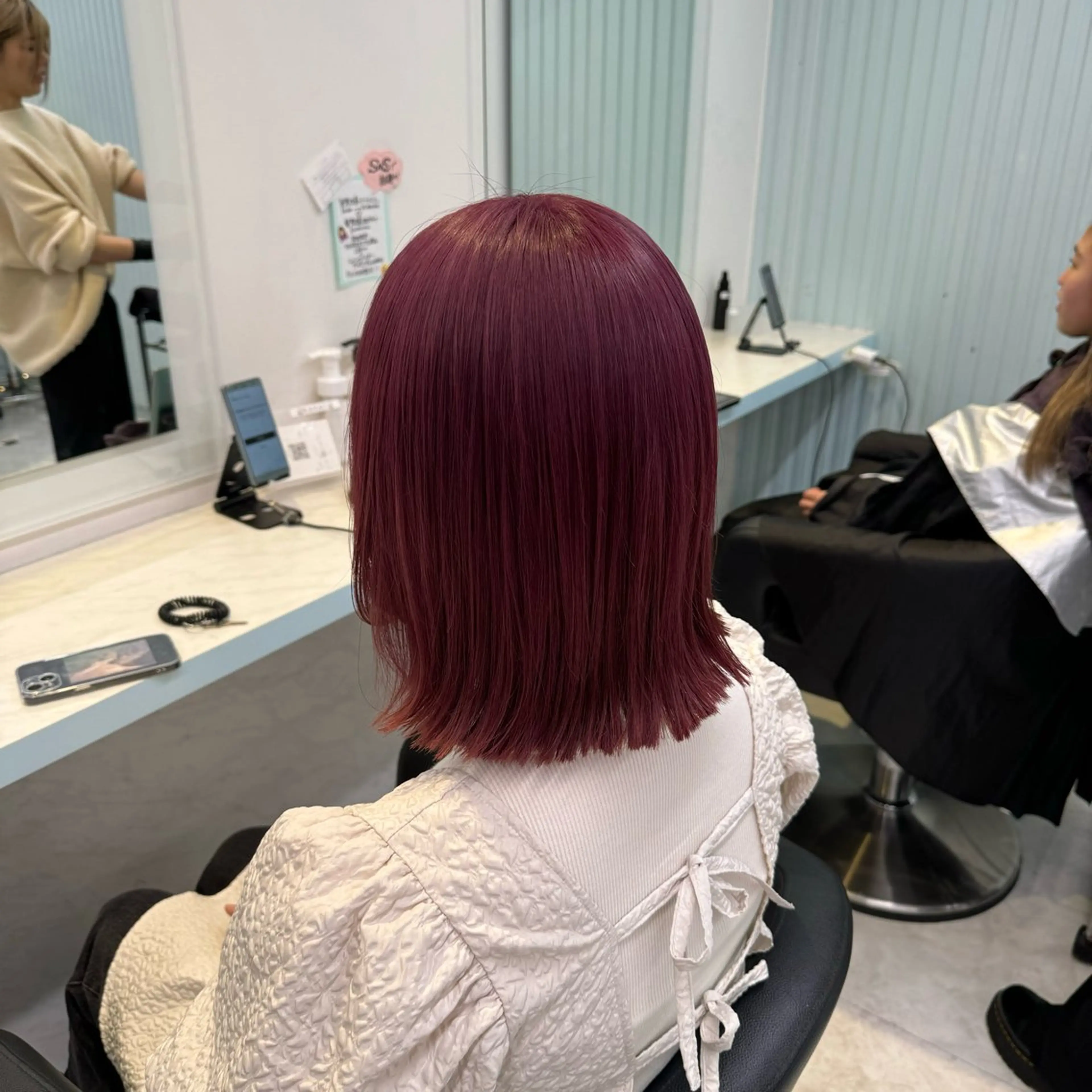 セミロング ヘアカラー 🤎モテ髪＆透明感 ミルクティー🥣🤎のヘアスタイル