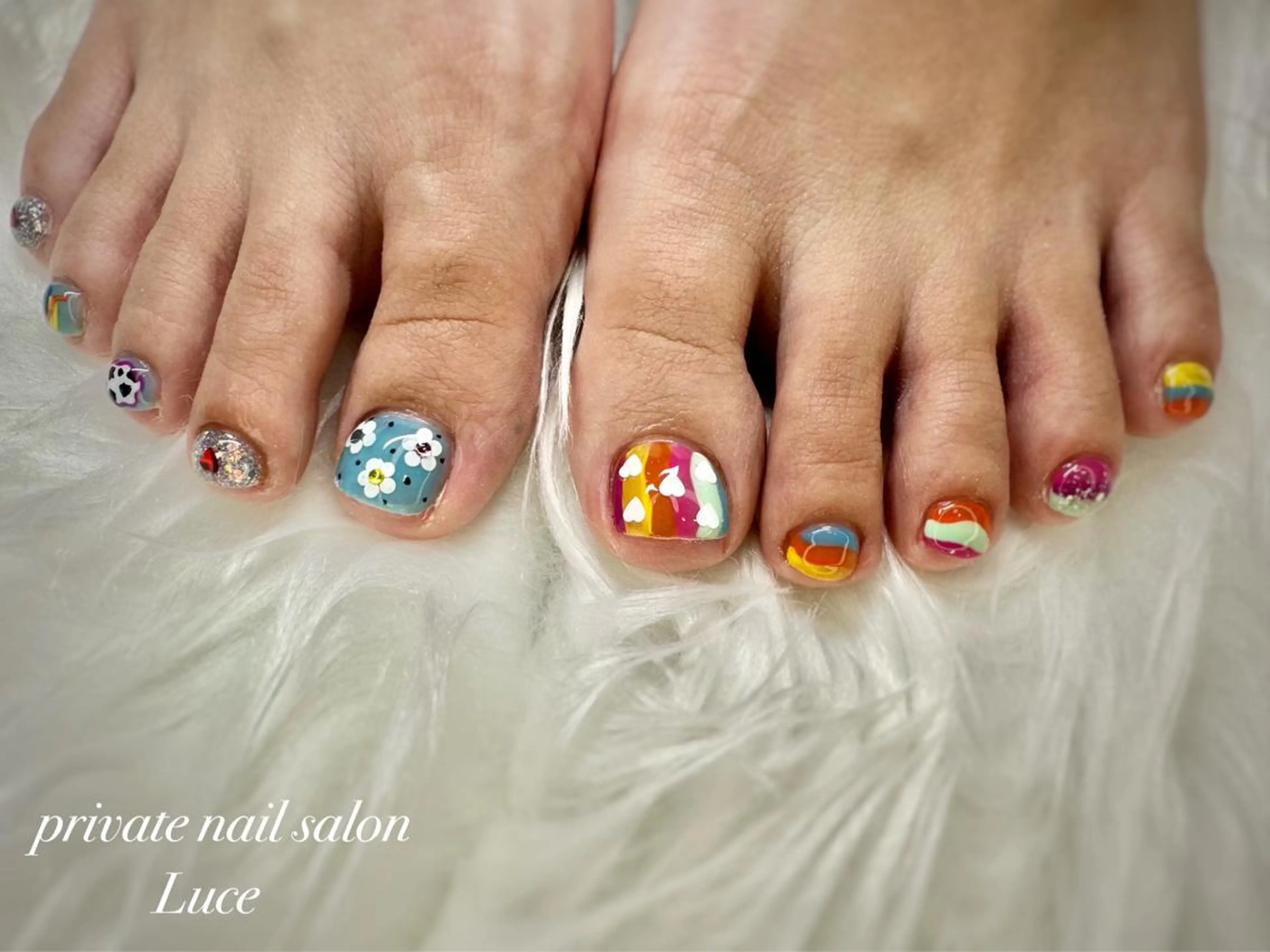 ネイル フットネイル nailsalon Luce🕊️のネイルデザイン