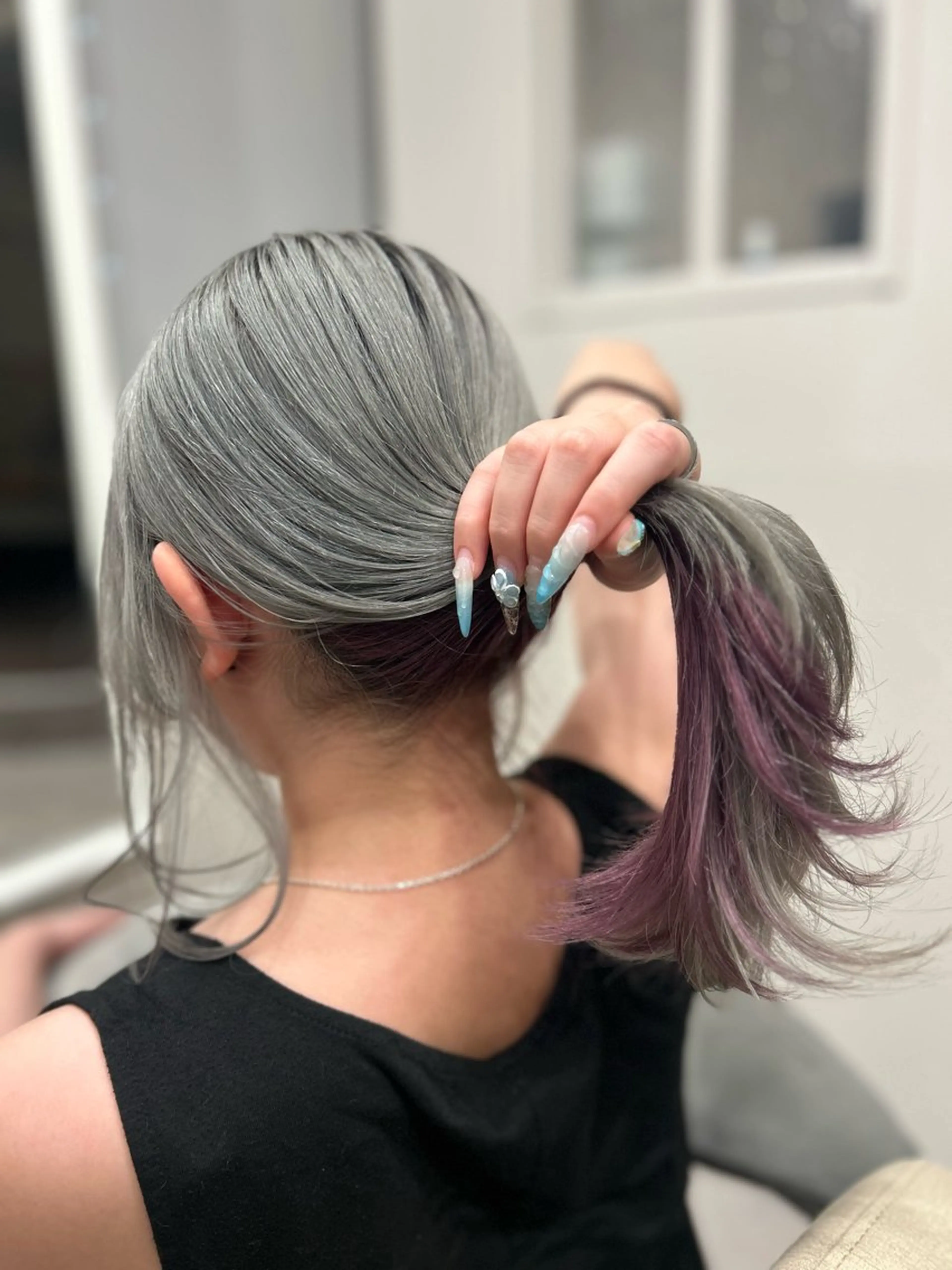 セミロング カラー ヘアカラー ULUA ひまりのヘアスタイル