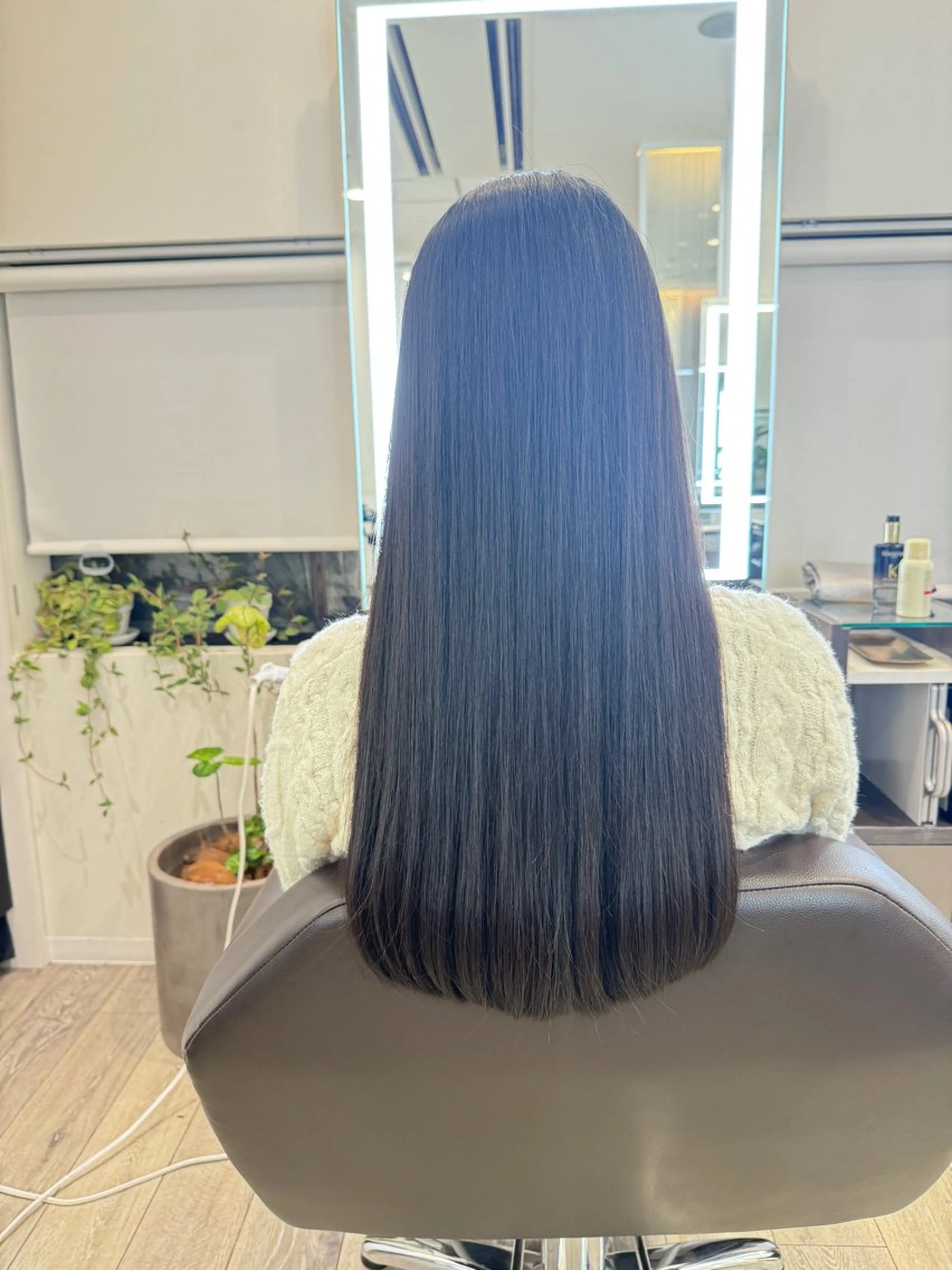 ロング 周 静のヘアスタイル