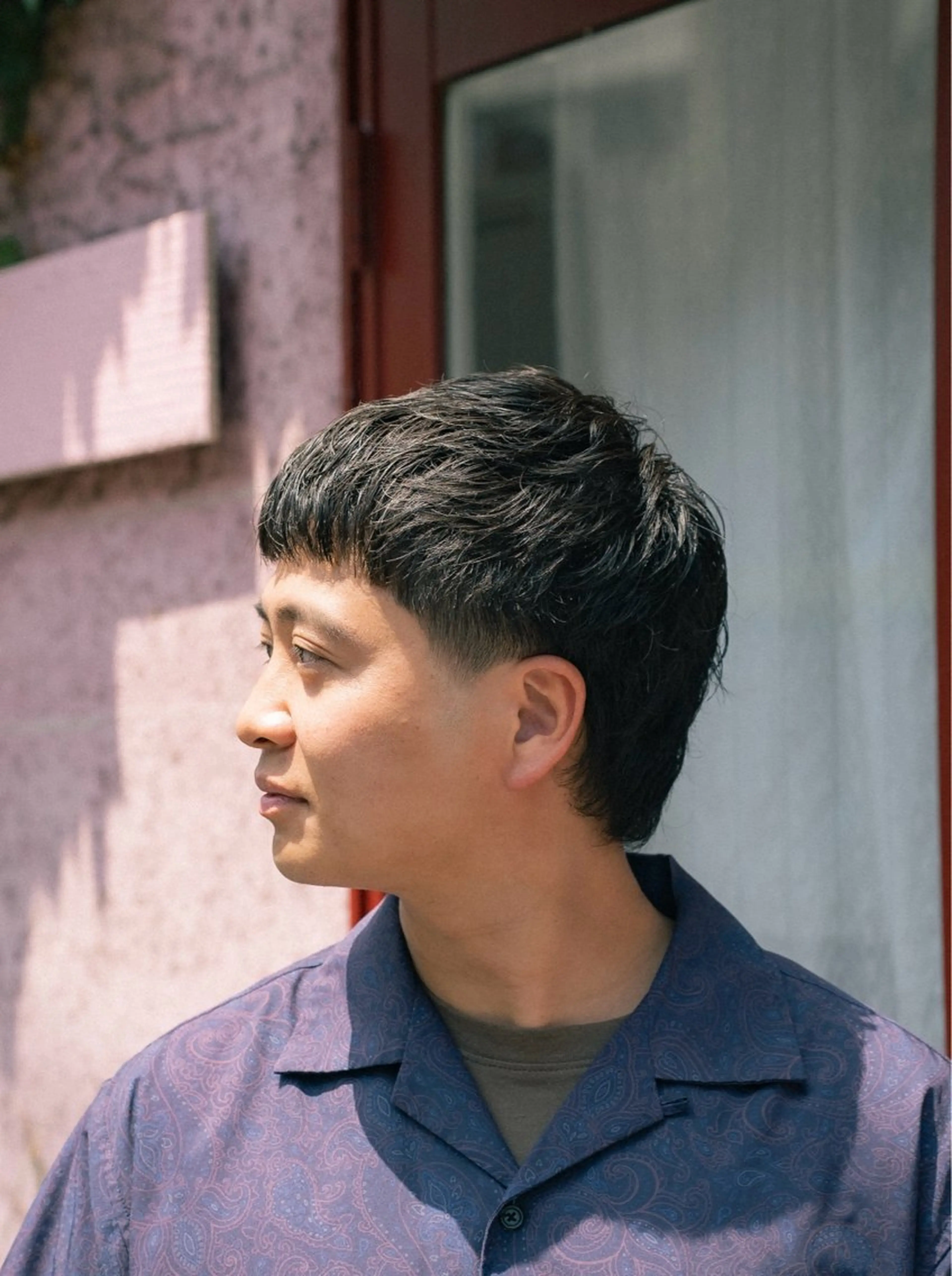 ショート カラー パーマ メンズ マレットヘア カット パーマ 🔗メンズサロン🔗 Kieのヘアスタイル