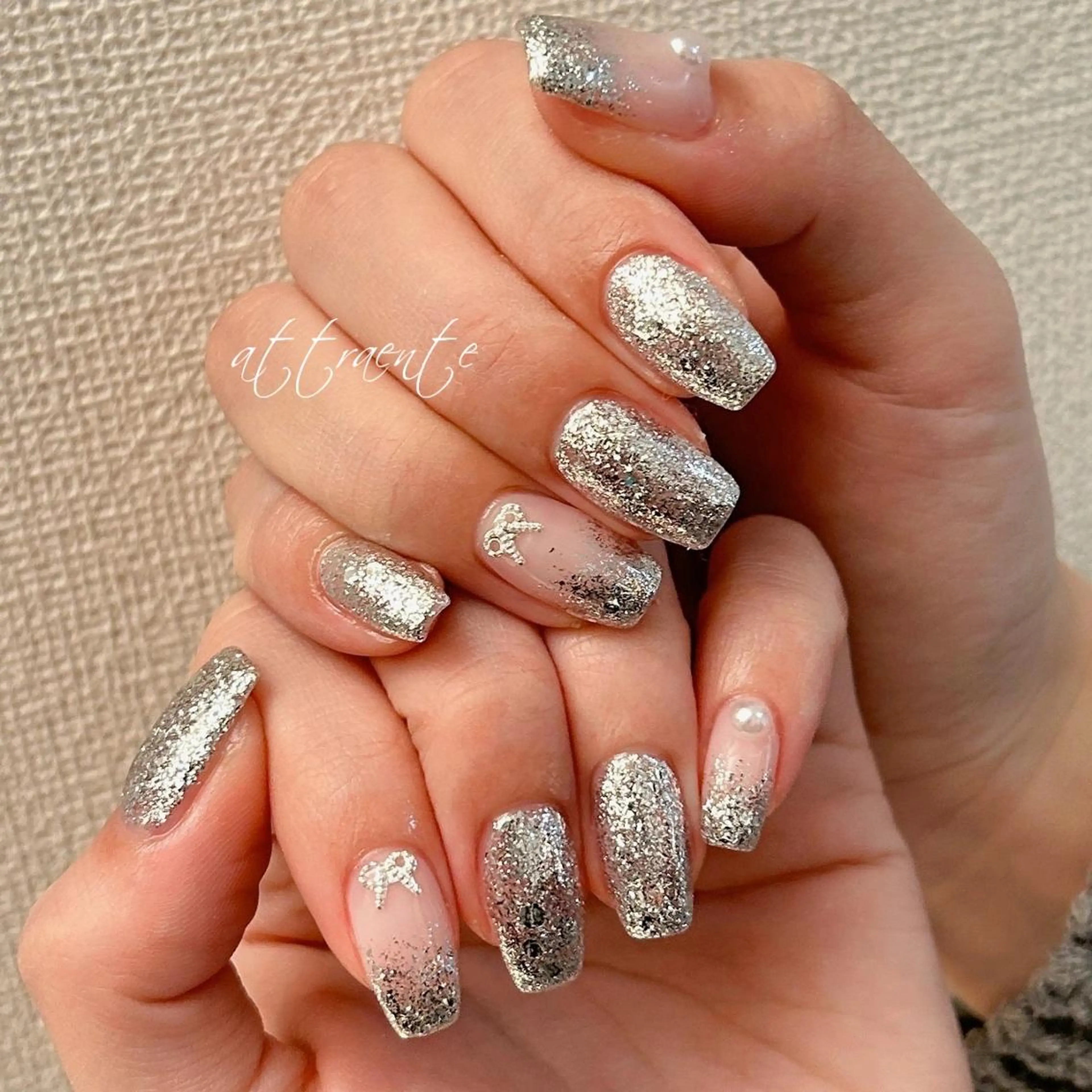 ショート カラー パーマ ヘアアレンジ メンズ アイブロウ マツエク・マツパ ネイル キッズ ease NAIL SALONのネイルデザイン