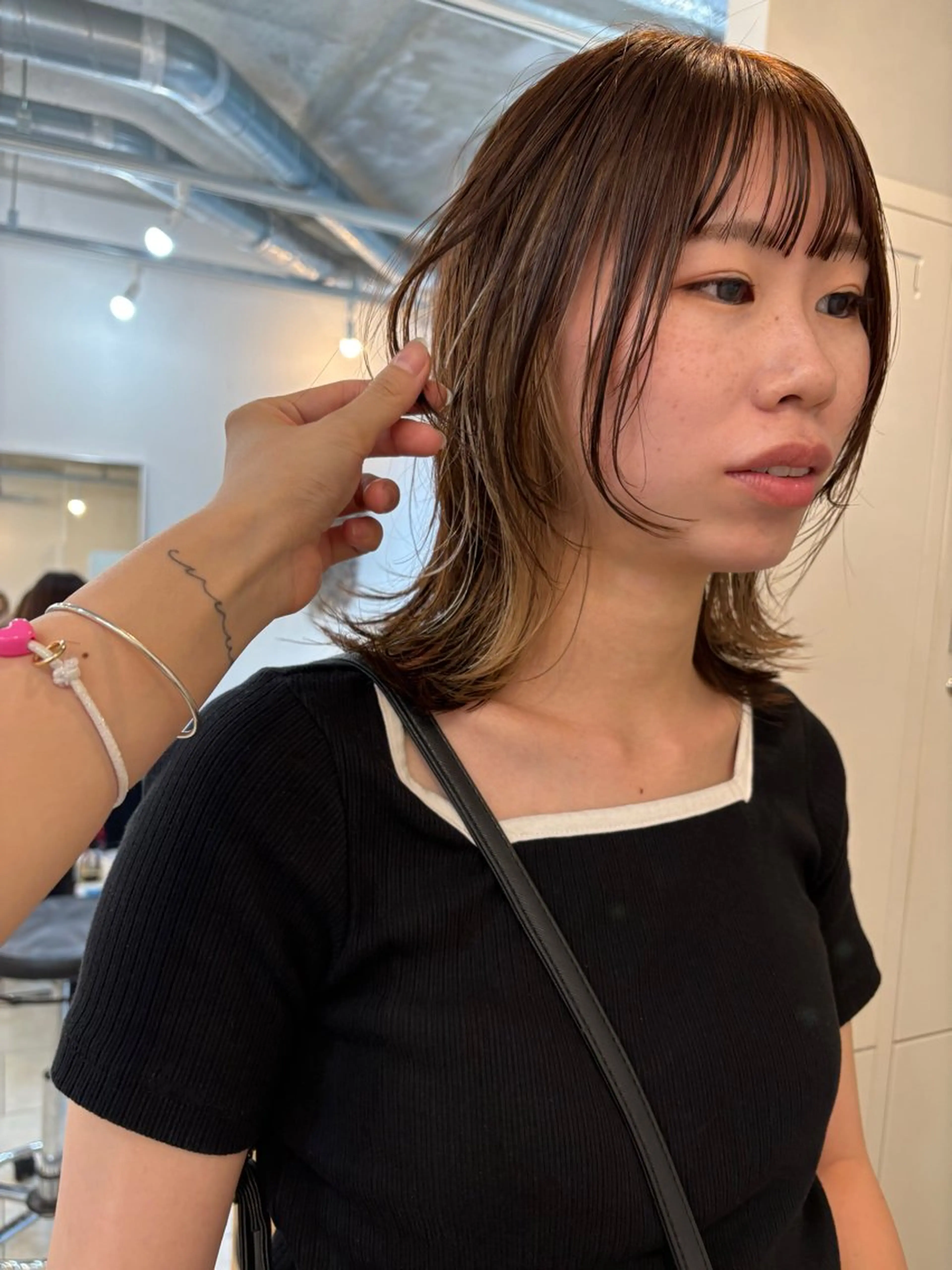 ミディアム カラー カット ヘアカラー eri kinjoのヘアスタイル