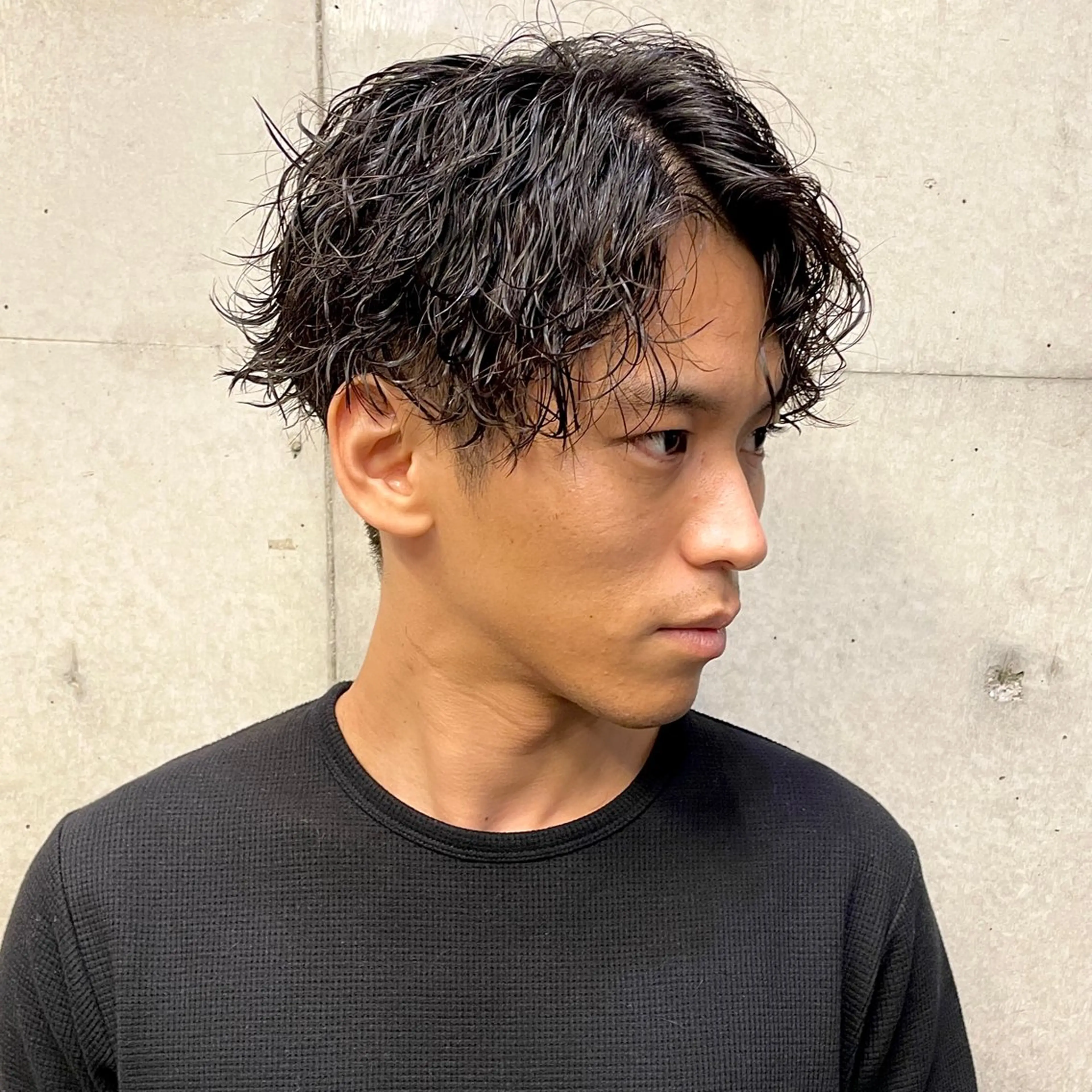 ショート パーマ メンズ 西大島美容師 渡部仁太のヘアスタイル