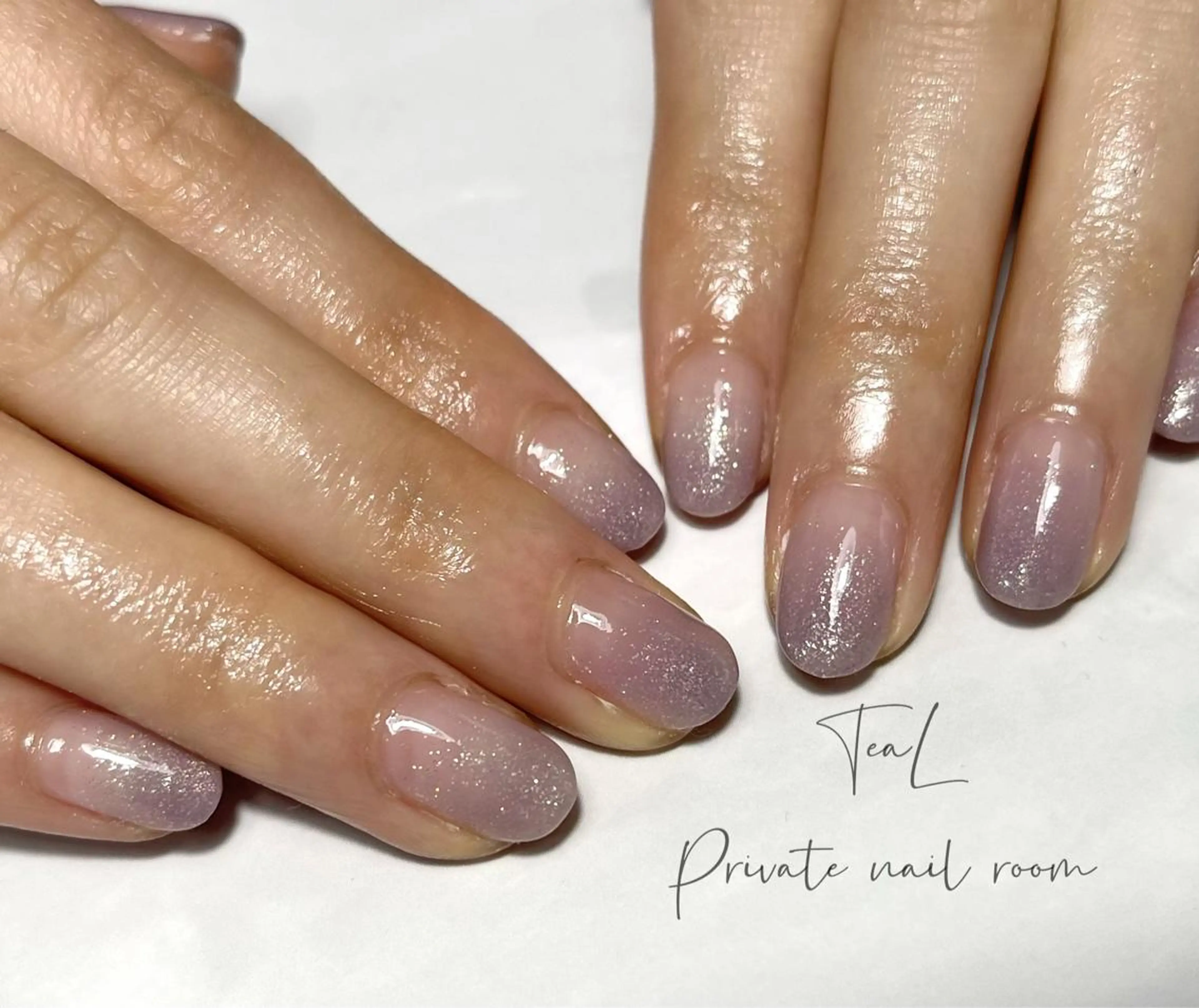 ネイル グラデーション シンプルネイル TeaL nailのネイルデザイン