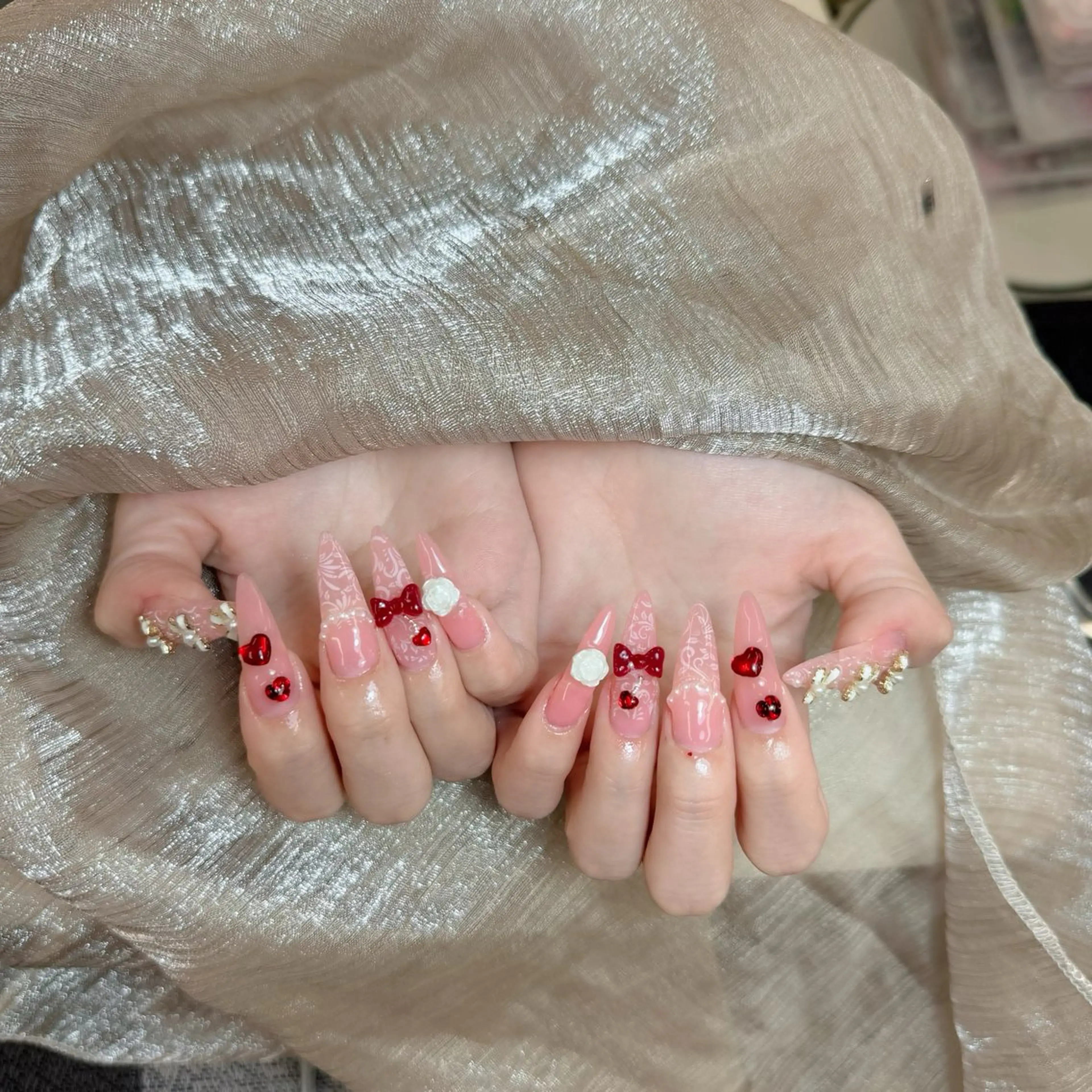 ネイル アートネイル フレンチネイル ジェルネイル 韓国ネイル マグネットネイル Lenie Shinokuboのネイルデザイン