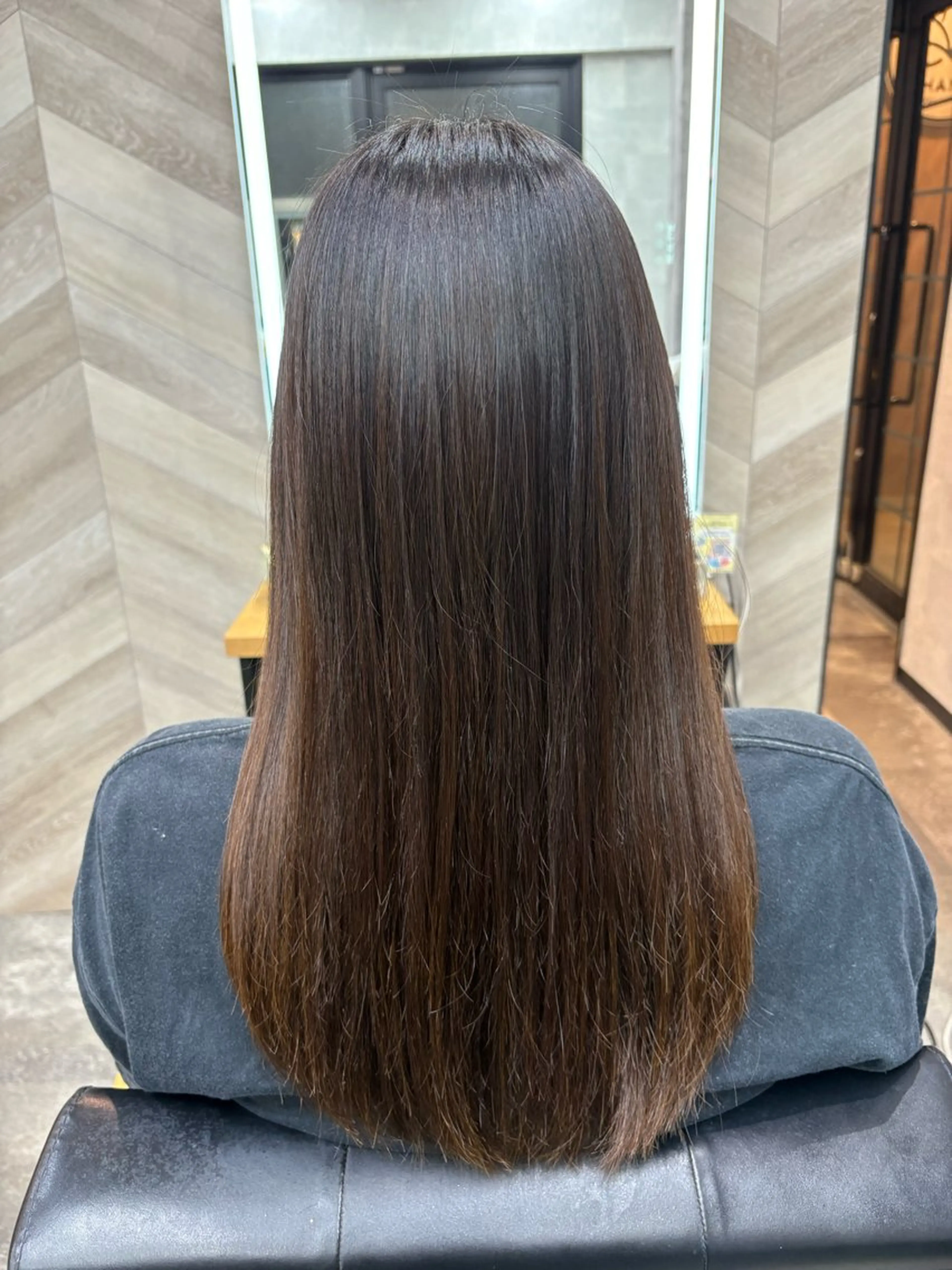セミロング 髪質改善 縮毛矯正 カット 縮毛矯正 トリートメント SHANTi 飯塚 ヘアセット/髪質改善のヘアスタイル