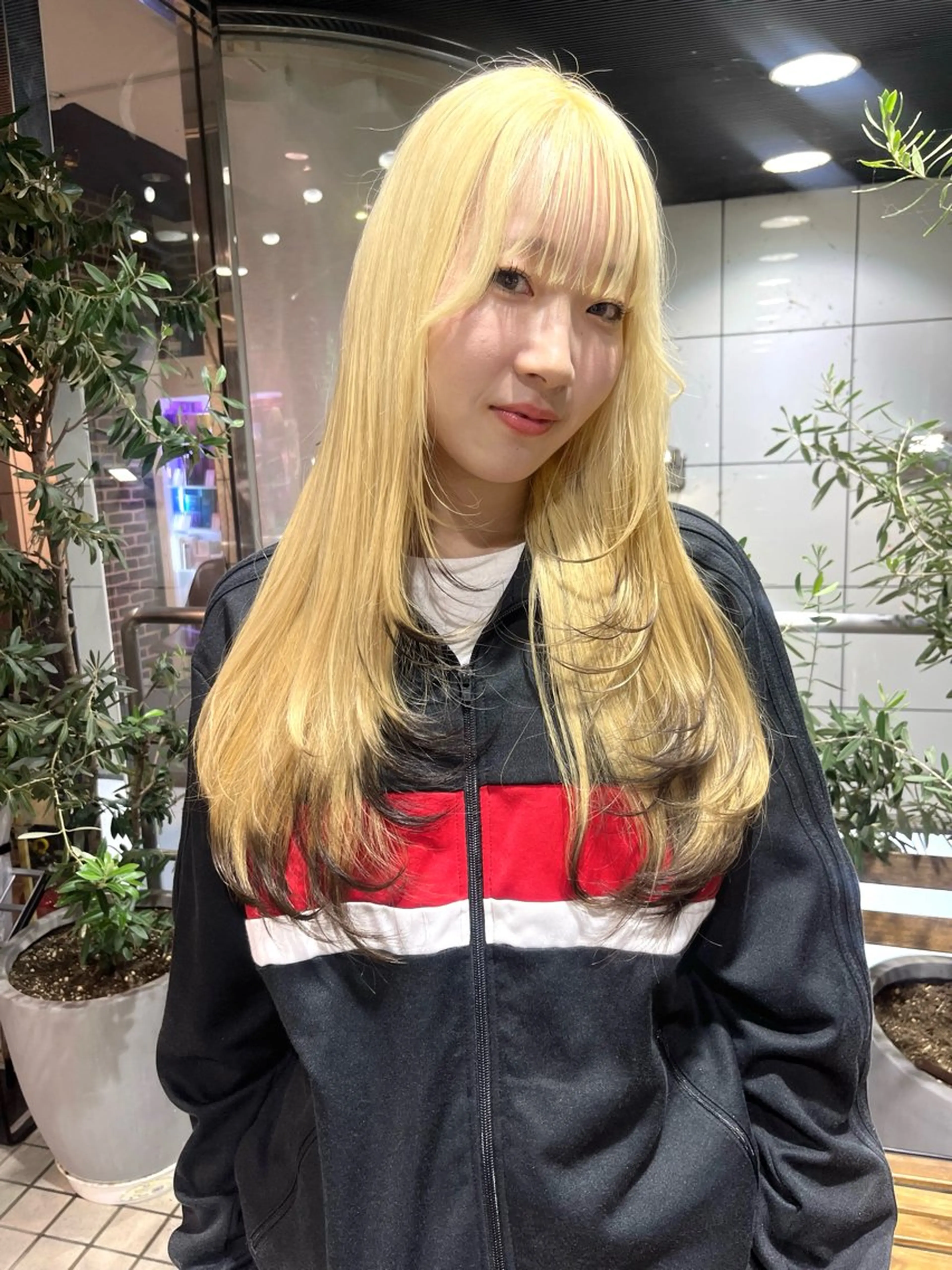 ロング カラー 💖デザインカラー/ タダ ハナカ💖のヘアスタイル