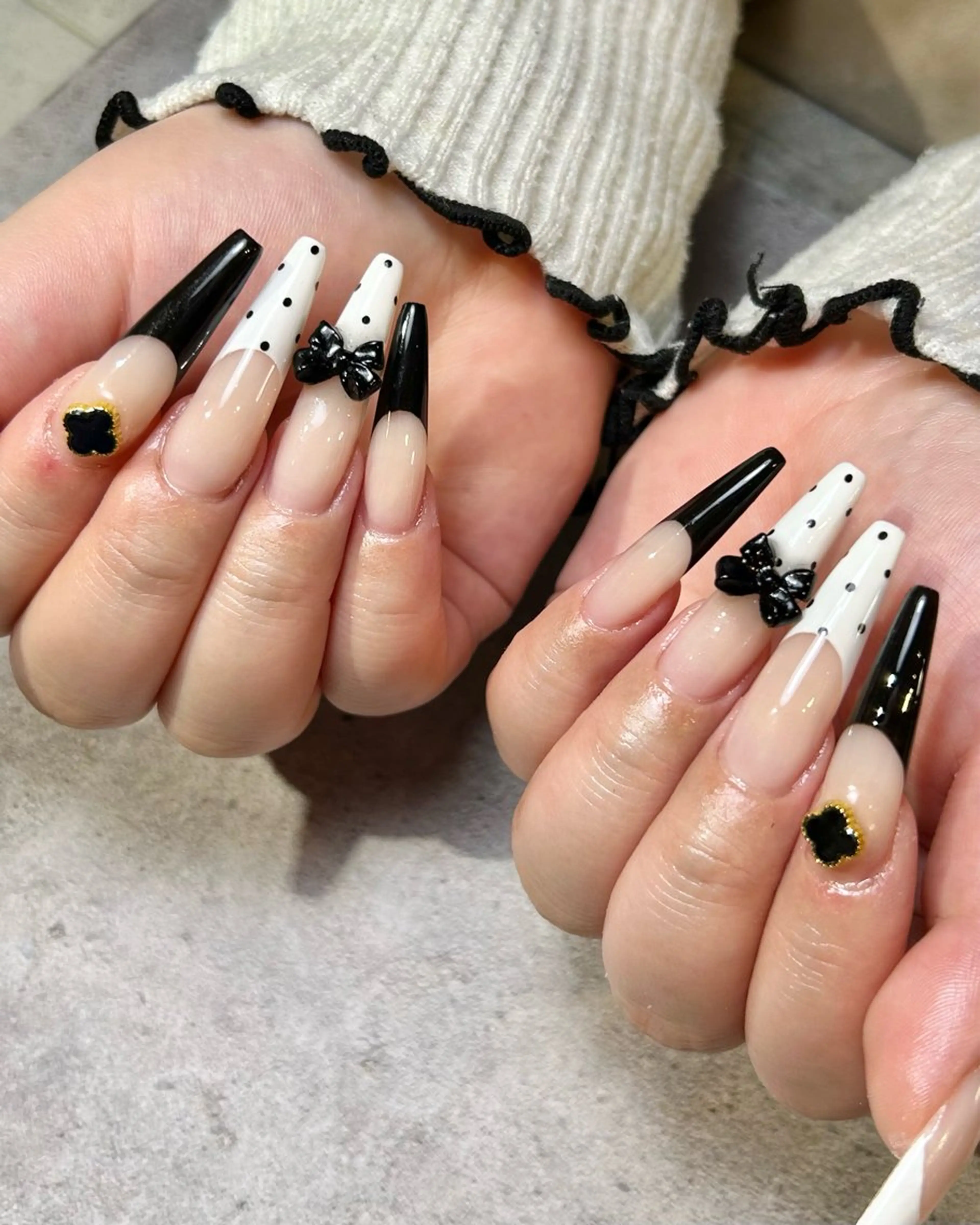 ネイル ドット 持ち込み ハンドネイル Reflection marikoのネイルデザイン