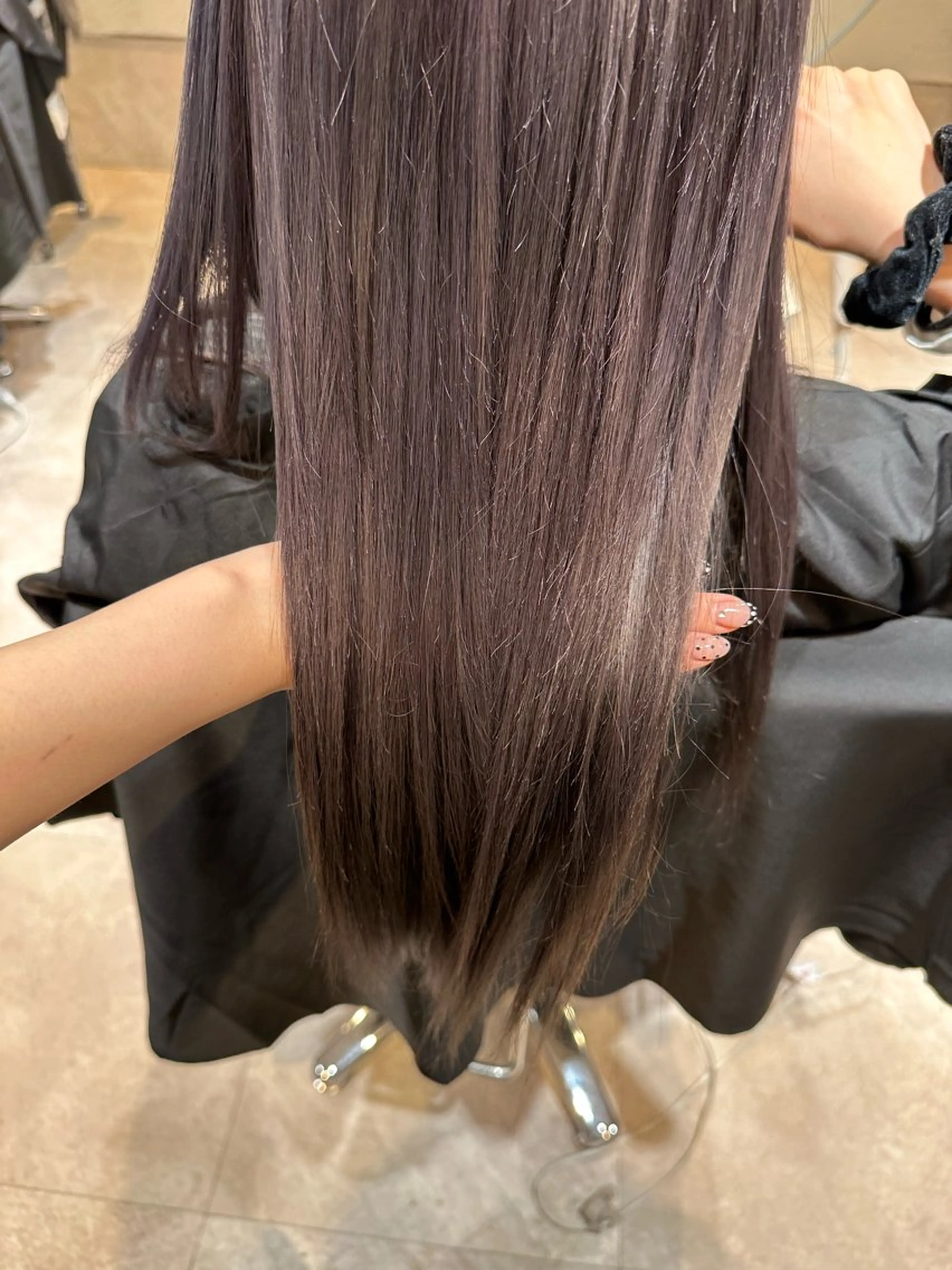 カラー グレージュ ラベンダーカラー ラベンダーグレージュ ラベンダーグレー ヘアカラー miyu ♡のヘアスタイル