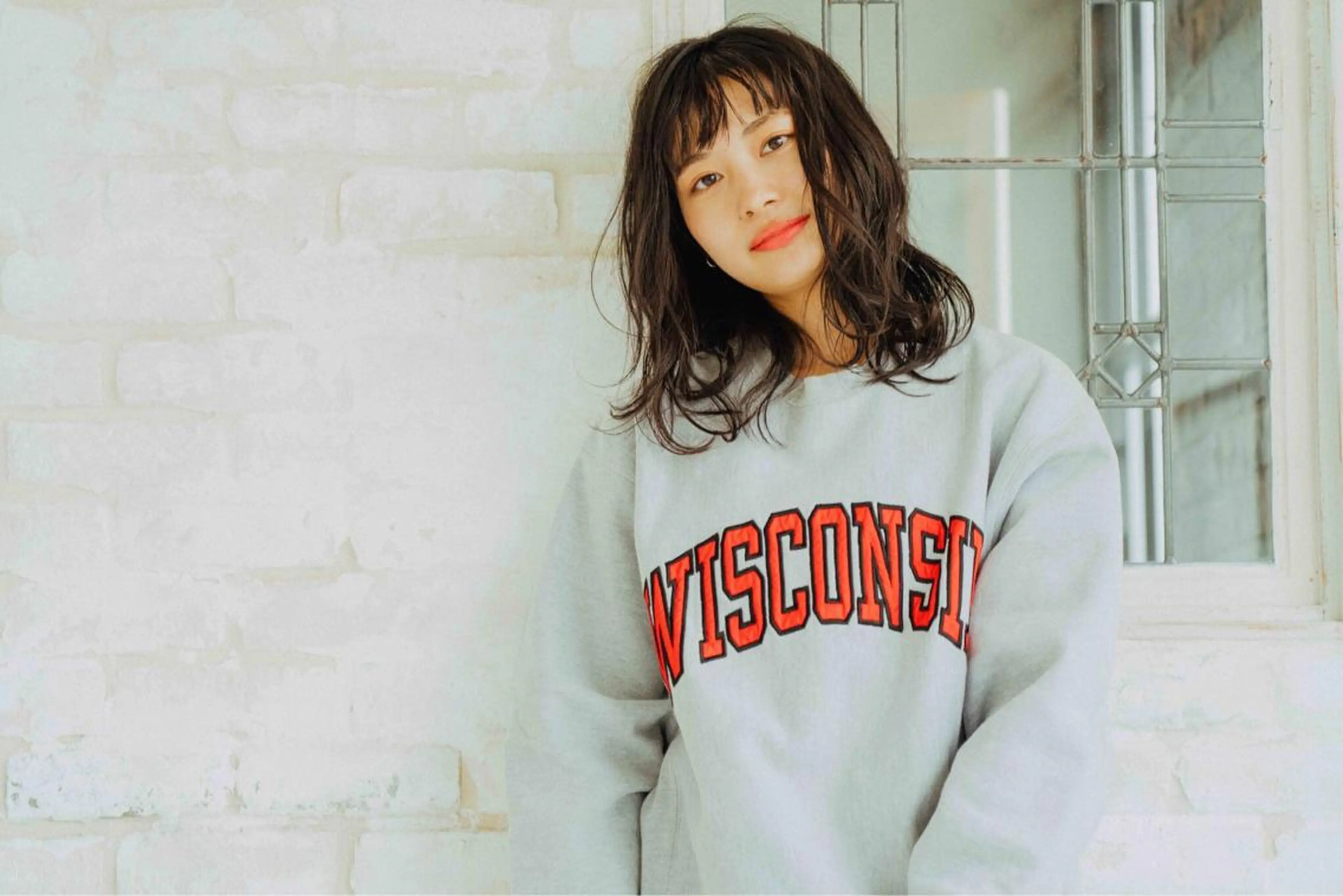 ミディアム カラー パーマ ヘアアレンジ メンズ キッズ ネイル マツエク・マツパ メンズウルフカット アディクシーカラー 透明感カラー ボブ ウルフカット 藤井 仁紀のヘアスタイル